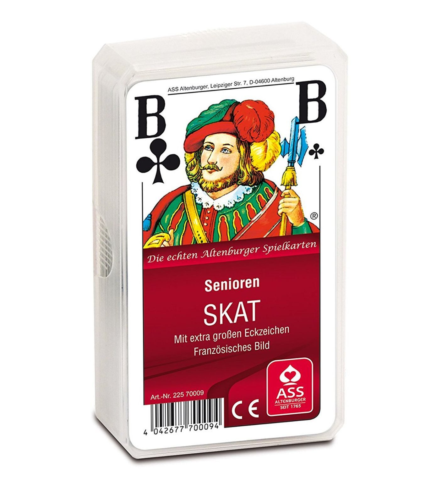 Gravidus Spiel Senioren Skat Kartenspiel Franz. Blatt m. großen Eckzeichen