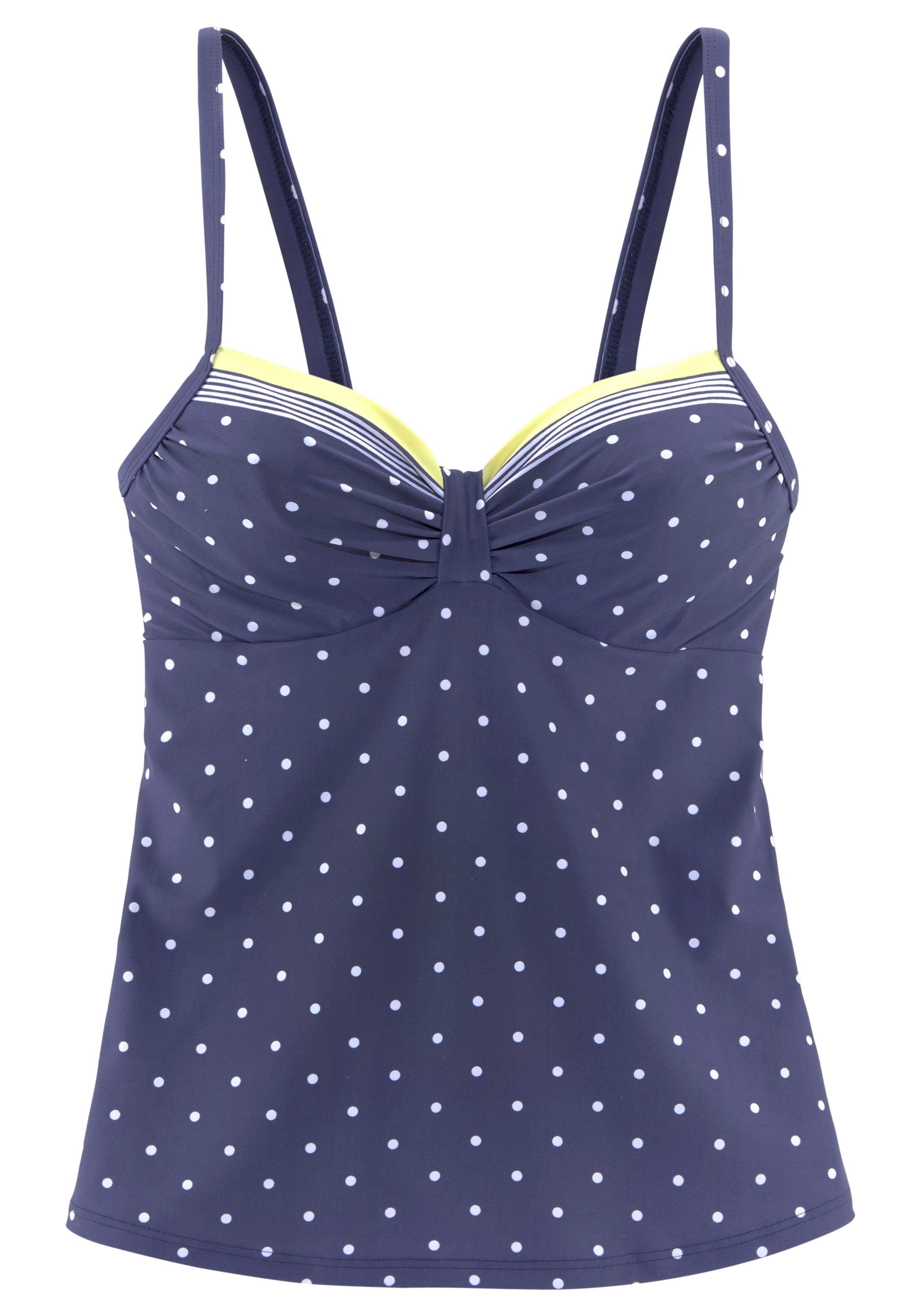 LASCANA Bügel-Tankini-Top Monri, mit kontrastfarbenem Detail günstig online kaufen