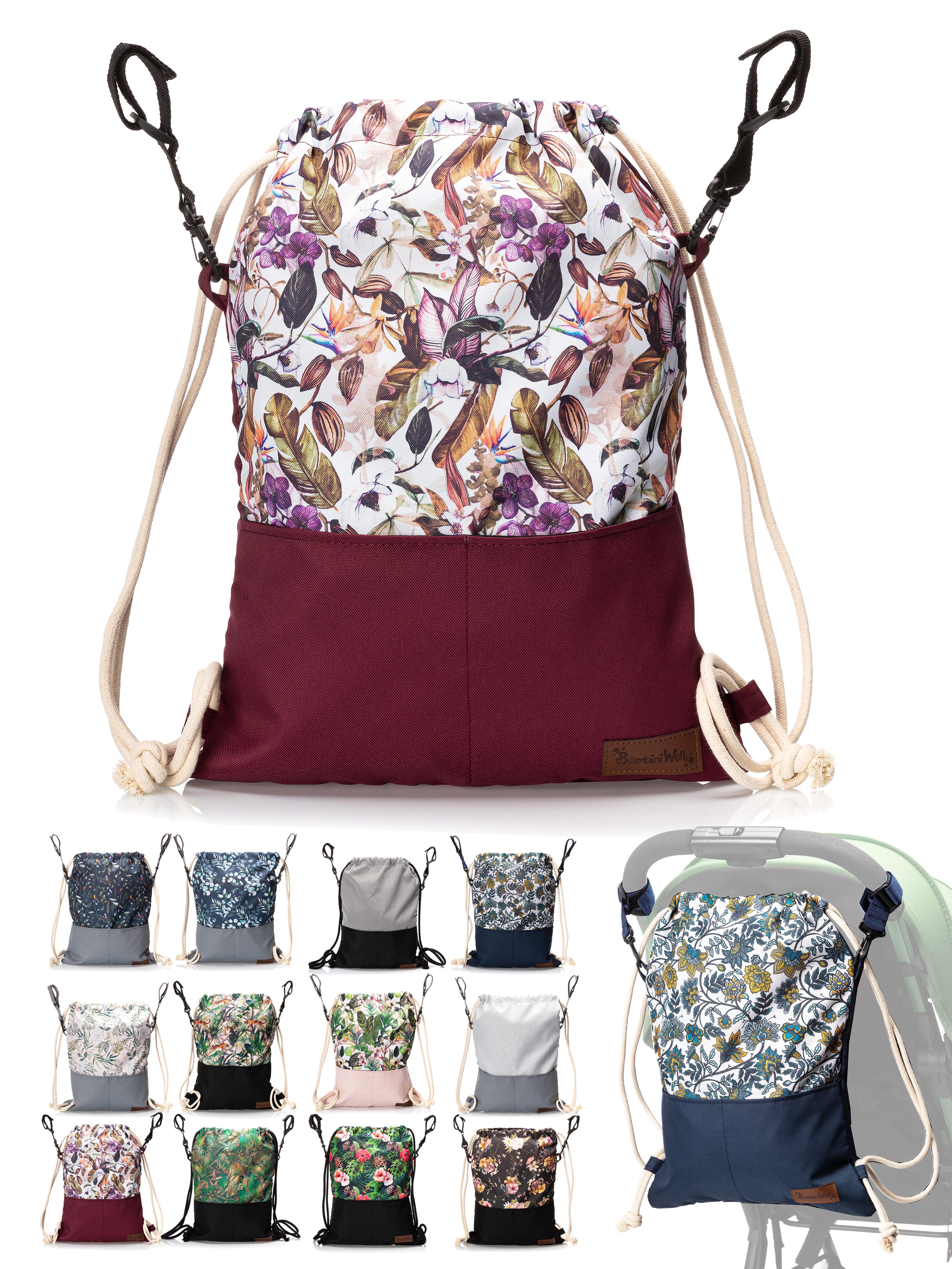 BambiniWelt by Rafael K. Wickeltasche Wickeltasche BEUTEL für Kinderwagen Buggy Babytasche