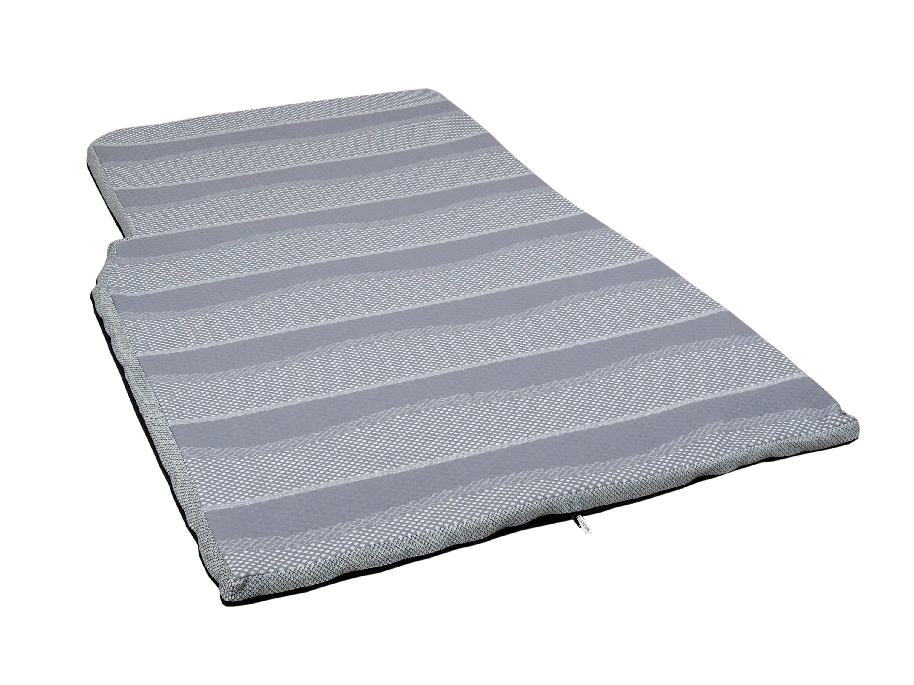 Kaltschaummatratze Topper Ford Nugget ab 2024 V710 maßgefertigt HR-Kaltschaum unten Grau, BLACK FOREST FOX