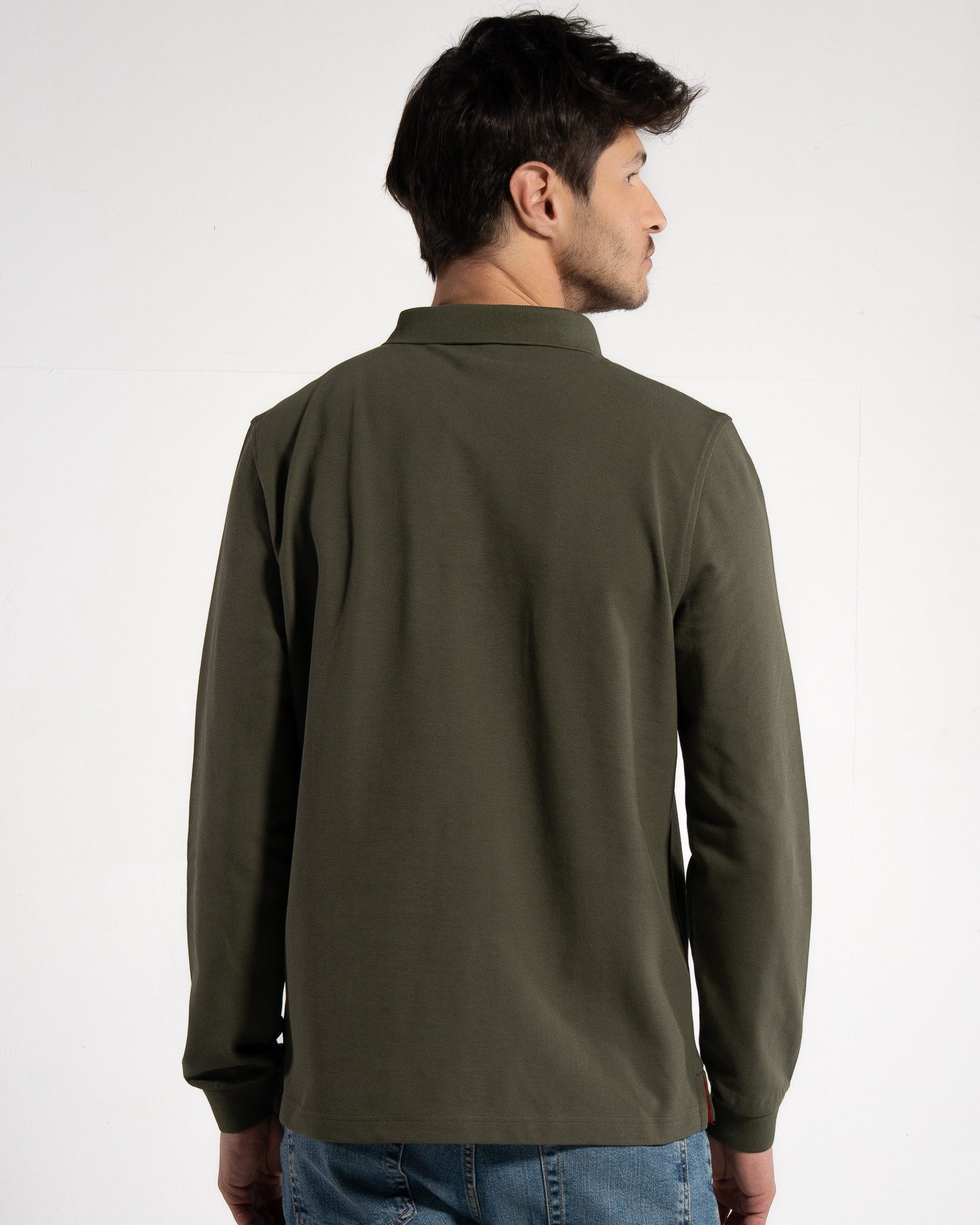 GORG Langarm-Poloshirt Herren Langarm-Poloshirt aus Bio-Baumwolle günstig online kaufen