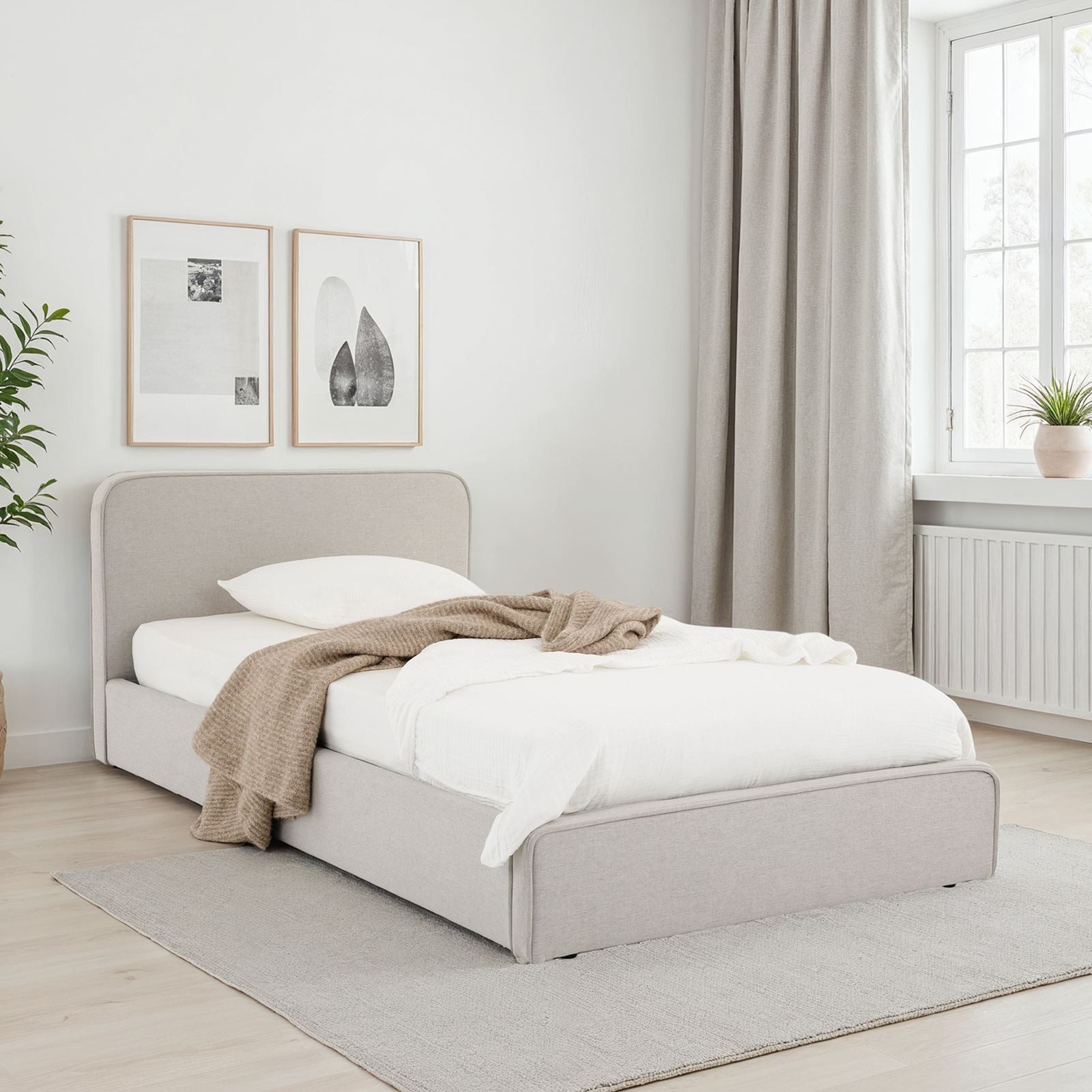 IDIMEX Polsterbett MARINI, Bett 90x200 cm mit Lattenrost Einzelbett mit Kop günstig online kaufen