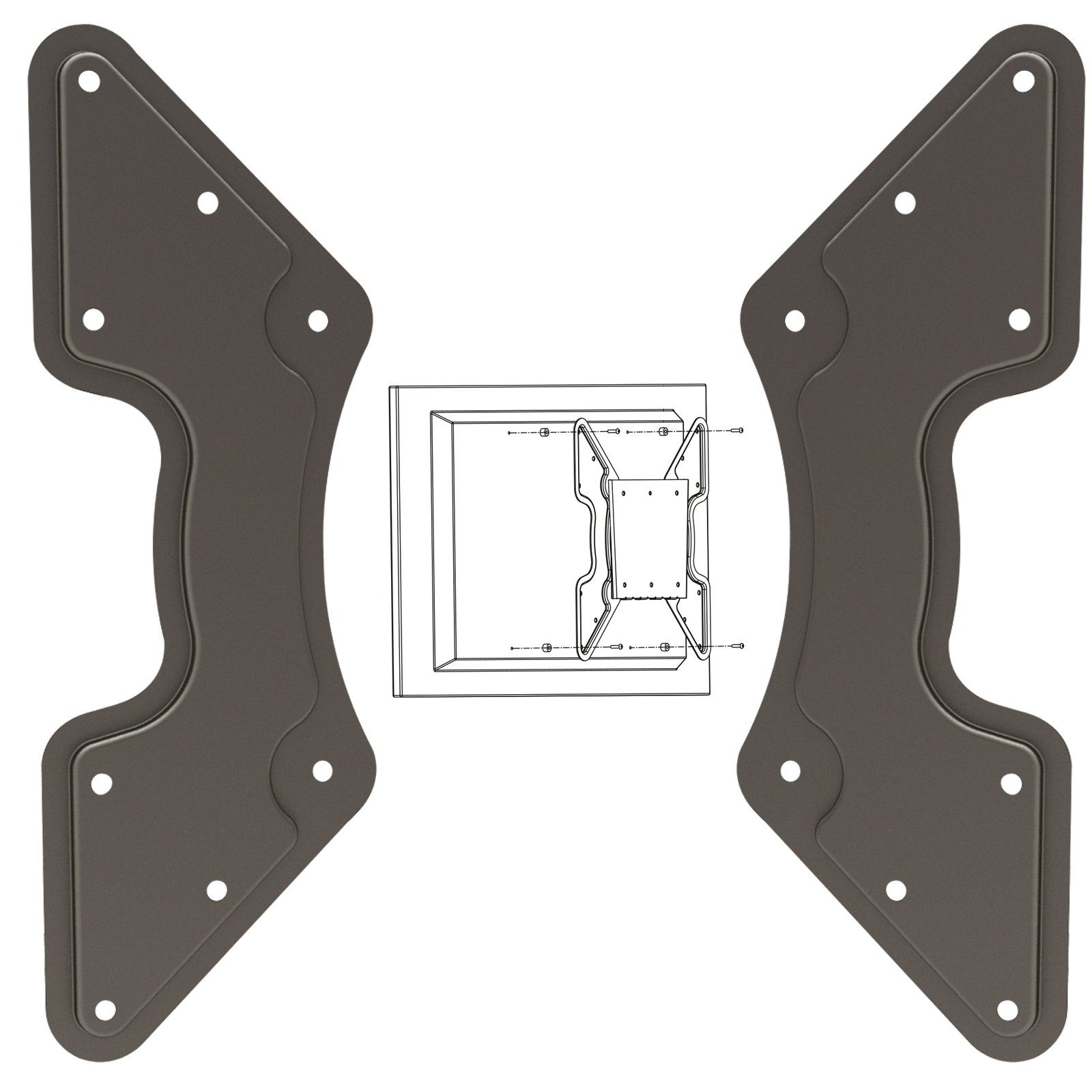 Drall Instruments TV-Wandhalterung AD4, (2-tlg., VESA Adapter für TV Wandhalterung Fernsehhalterung bis VESA 400x400)