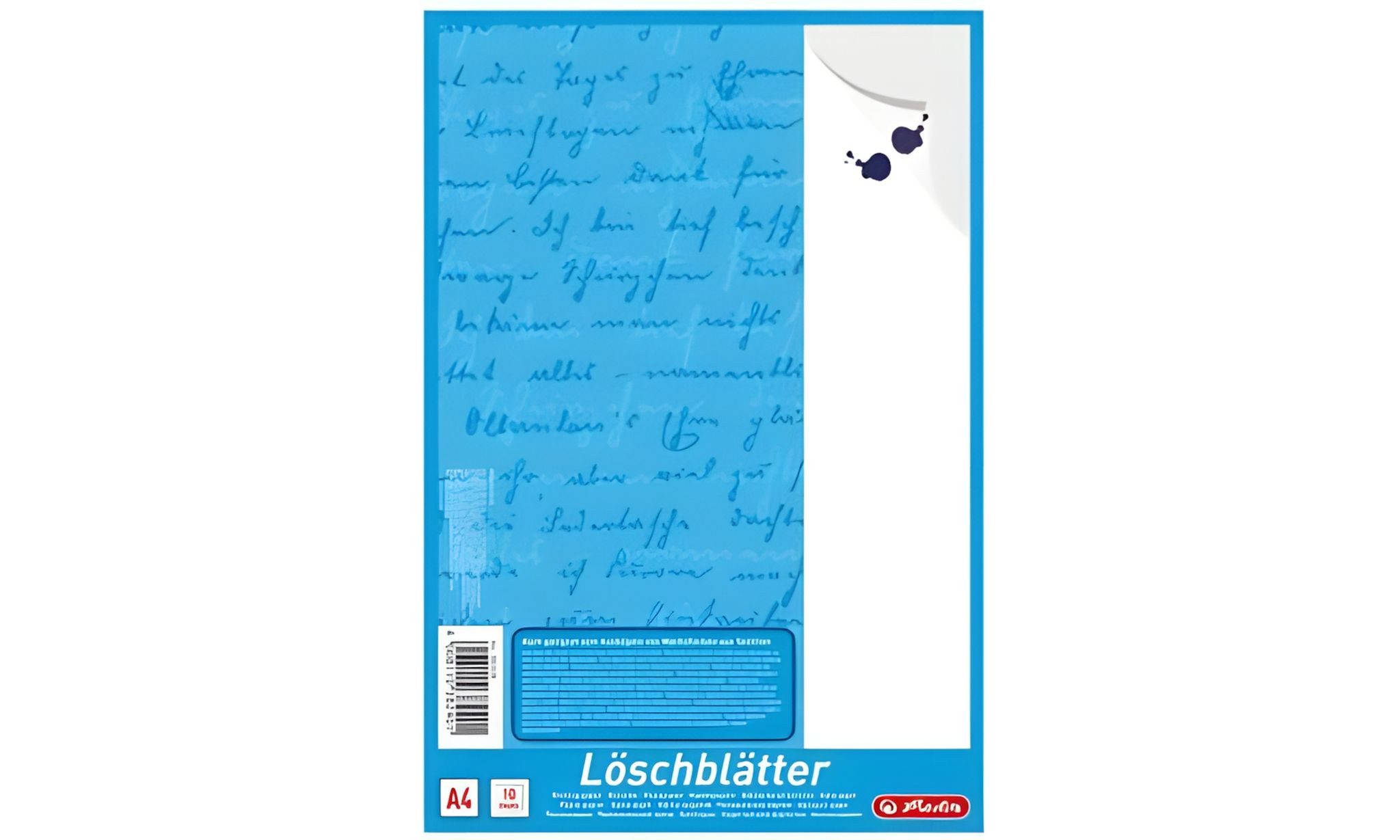 Herlitz Schulheft Herlitz Löschblattblock A4 10 Bl. weiß