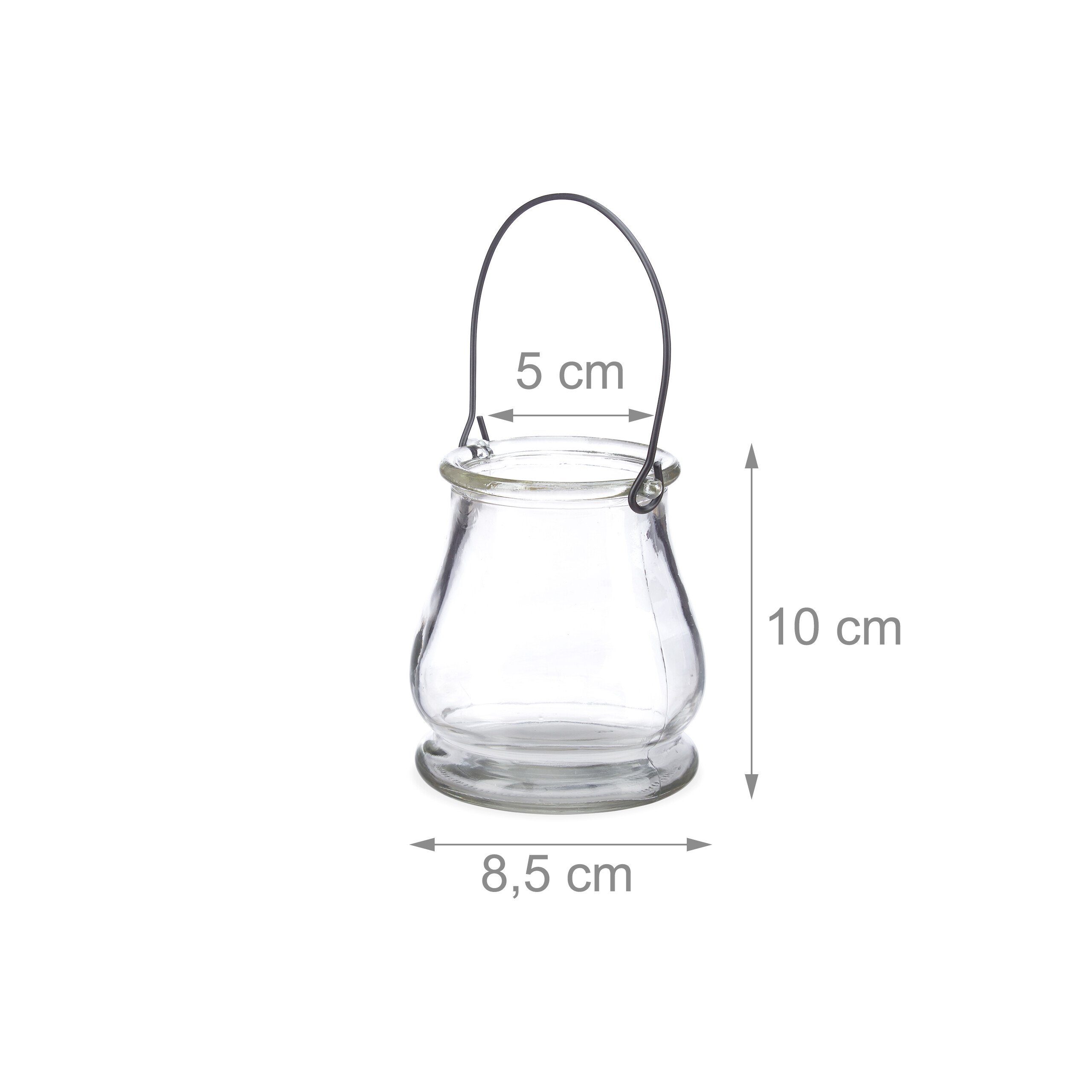 relaxdays Windlicht Glas 12er Set