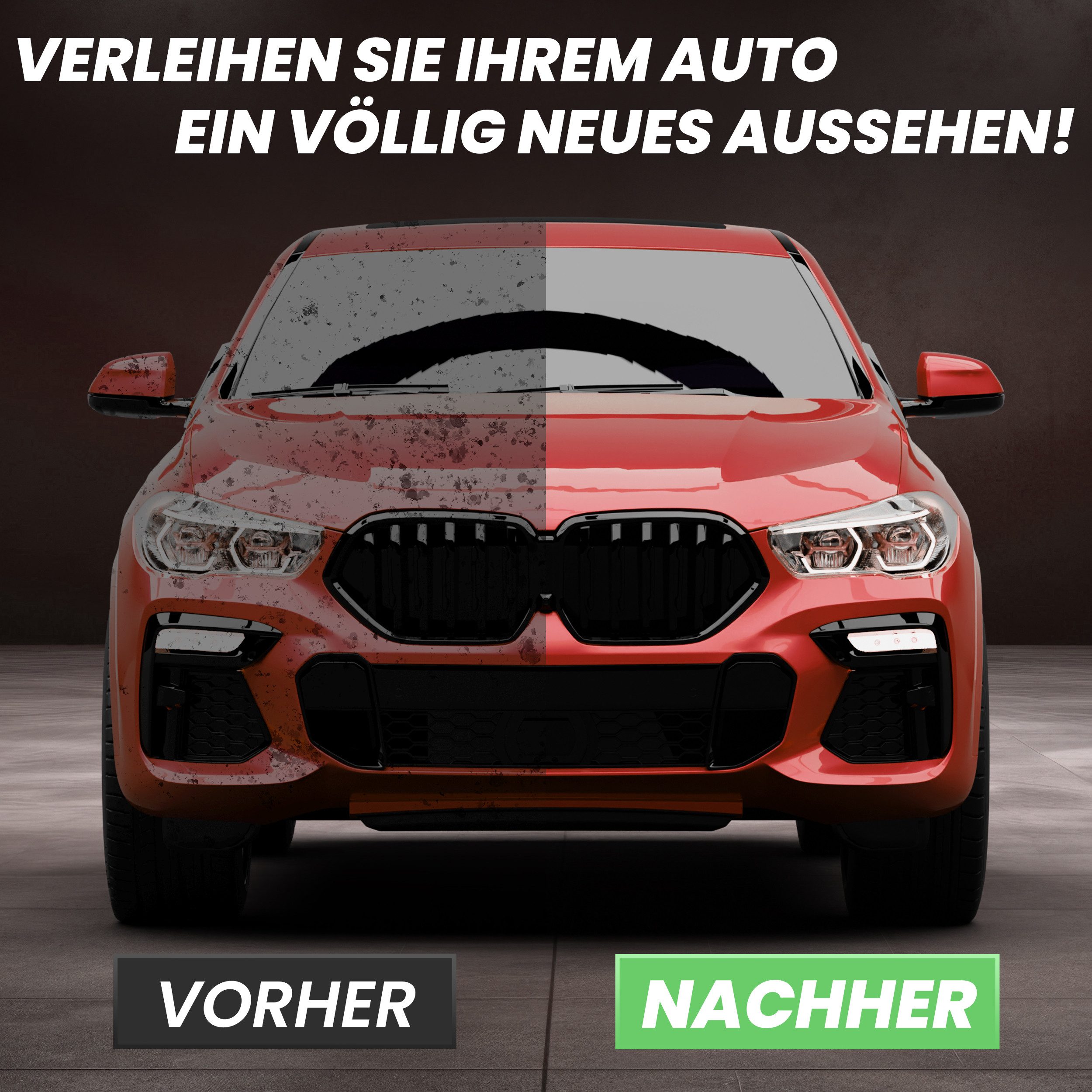 Duke-Handel Eccentric Polisher, Car Polisher, Sander, 810 Watt, 15 mm Stroke (M), 1650 min. RPM, 4800 max. RPM, (Set, 25 pcs., incl. extensive polishing and sanding accessories), without battery and charger, polisher for right- and left-handed users