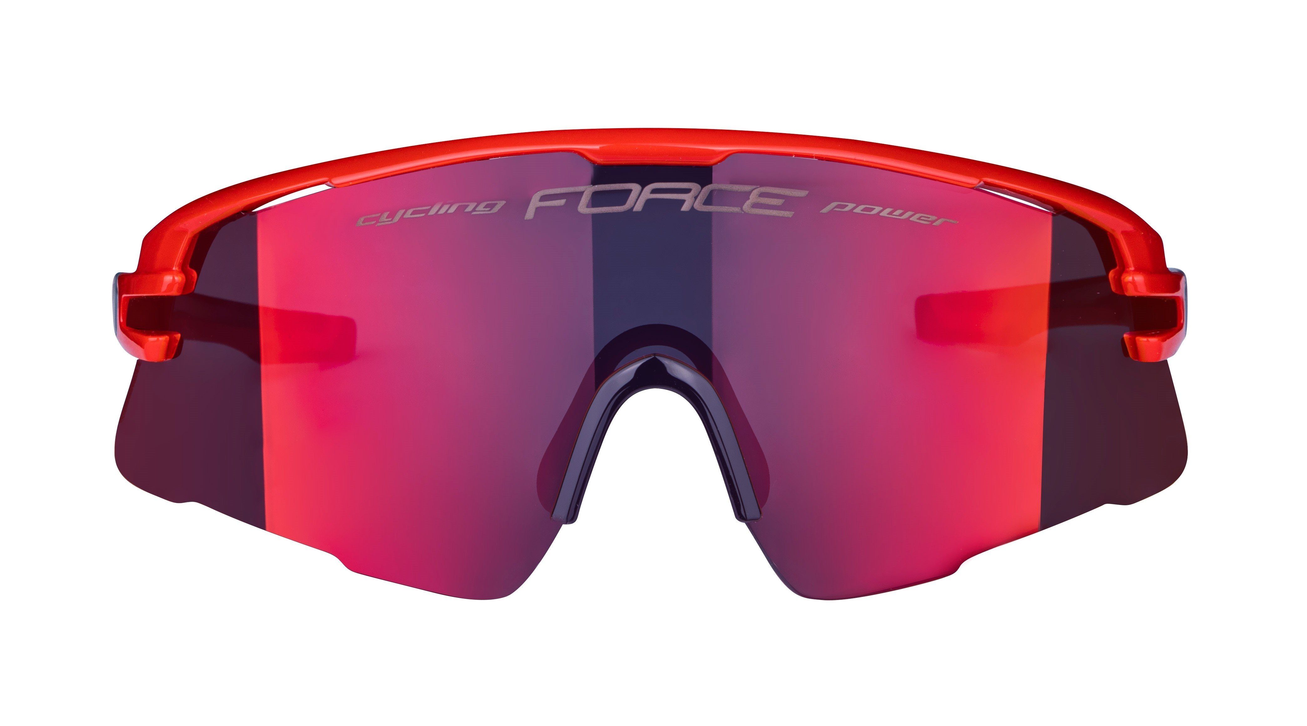 AMBIENT Fahrradbrille Sonnenbrille FORCE rot-schwarz FORCE