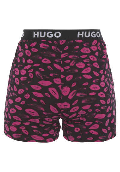 HUGO Shorts UNITE_SHORTS PRINTED mit elastischem Logo-Bund