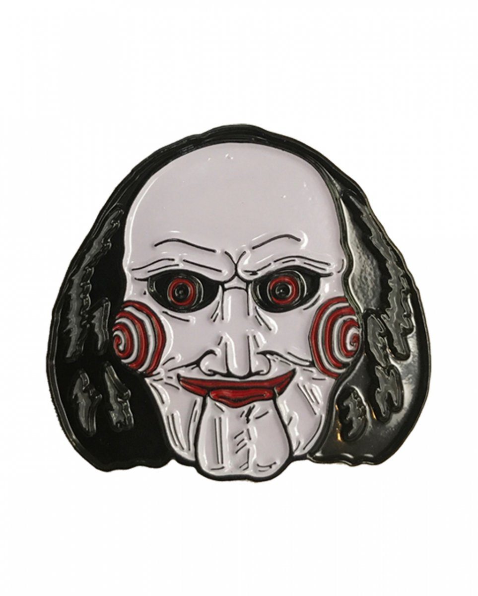 Horror-Shop Dekofigur SAW Billy Puppet Emaille Pin als Geschenkidee für