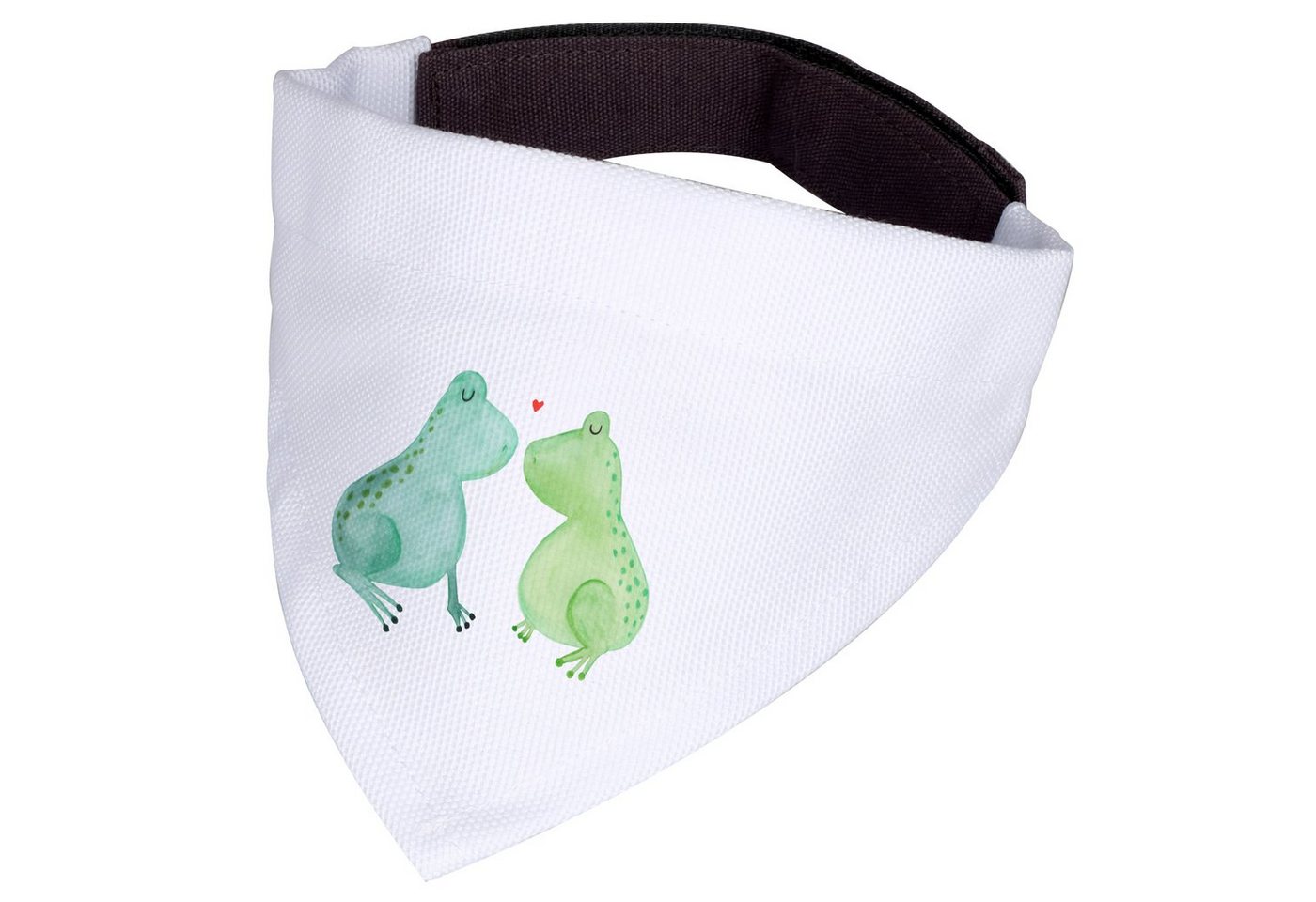 Thumbnail - Mr. & Mrs. Panda Hundefliege Frosch Liebe - Weiß - Geschenk, kleine Hunde, Tuch, Hunde, Verliebt, Polyester, Verschieden...