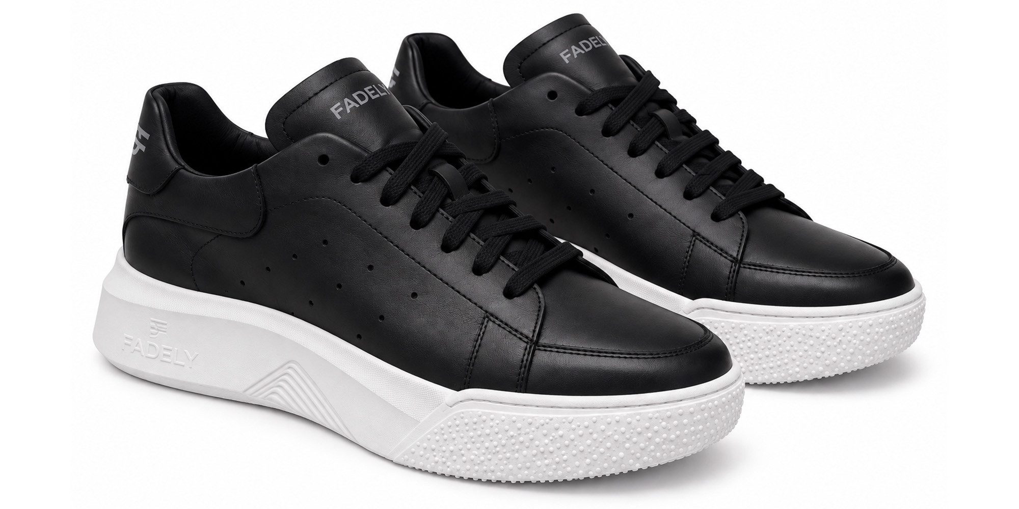 behype Herren Schuhe - Made in Italy Sneaker Schnürschuh aus Leder
