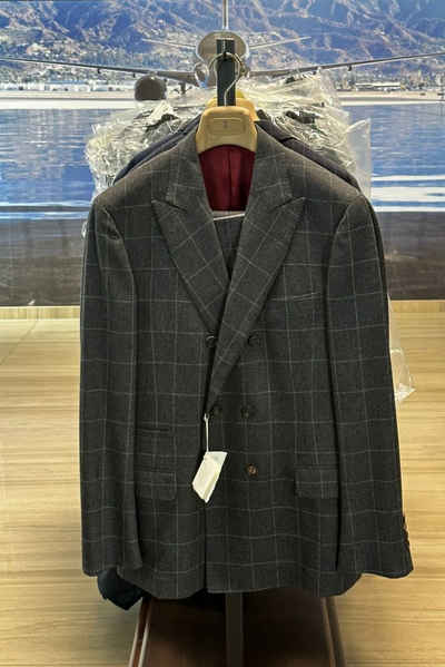 BRUNELLO CUCINELLI Anzug BRUNELLO CUCINELLI Double-Breasted Suit Zweireihiger Anzug Pants Wool