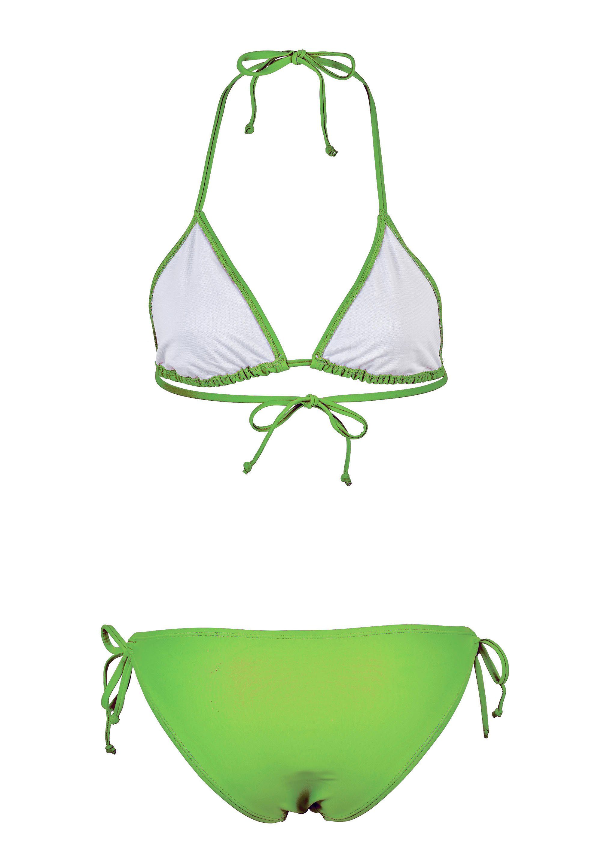 Beco Beermann Triangel-Bikini-Top BECO-Basic Side Tie Triangle Bikini (2-St), in modischen Farben