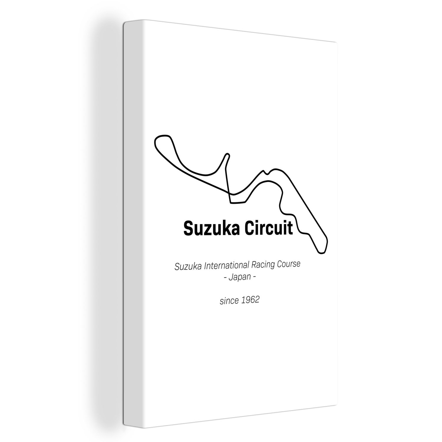 OneMillionCanvasses® Leinwandbild Suzuka - F1 - Rennstrecke, (1 St), Leinwandbild fertig bespannt inkl. Zackenaufhänger, Gemälde, 20x30 cm