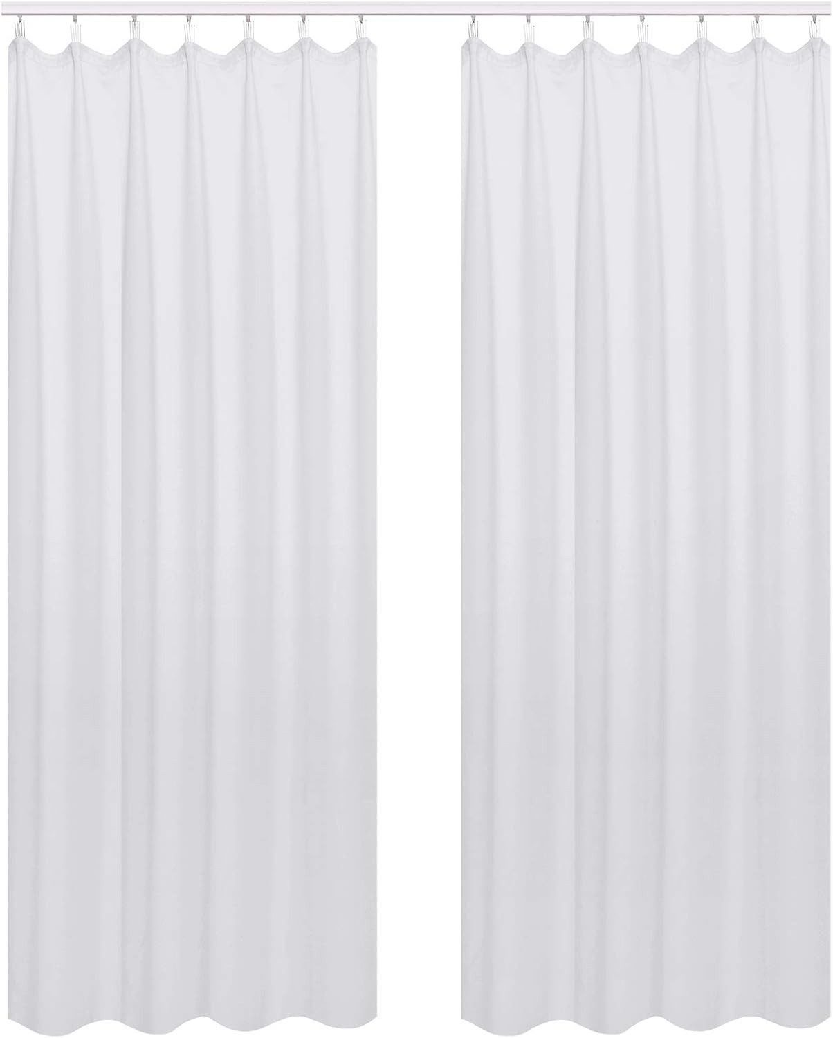 Woltu Vorhang (2 St), Kräuselband, blickdicht, Blickdicht mit Kräuselband L günstig online kaufen
