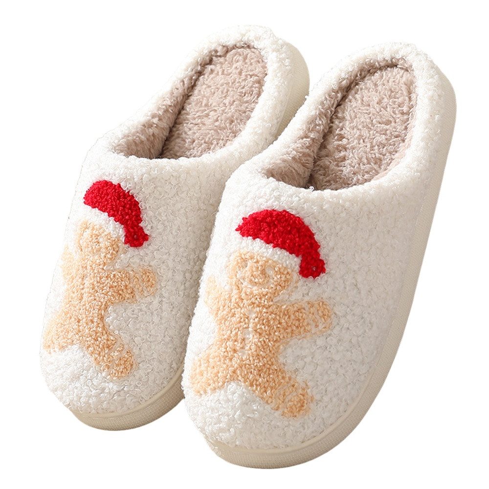 Coonoor Damen Herren Weihnachten Домашняя обувь Bequeme Warme Шлепанцы Plüsch Домашняя обувь Weicher Plüsch Trendiger Slipper drinnen und draußen
