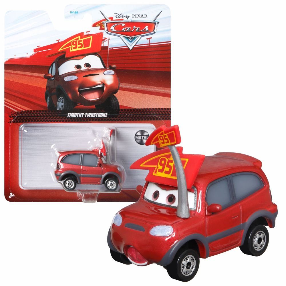 Disney Cars Spielzeug-Rennwagen Fahrzeuge Racing Style Disney Cars Die Cast 1:55 Auto Mattel Timothy Twostroke