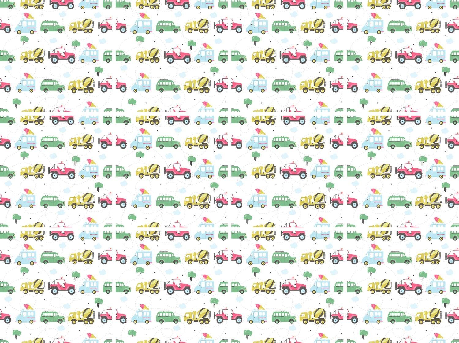 queence Fliesenaufkleber Fahrzeuge, Stickerfliesen, selbstklebend, Sticker, 12er Set