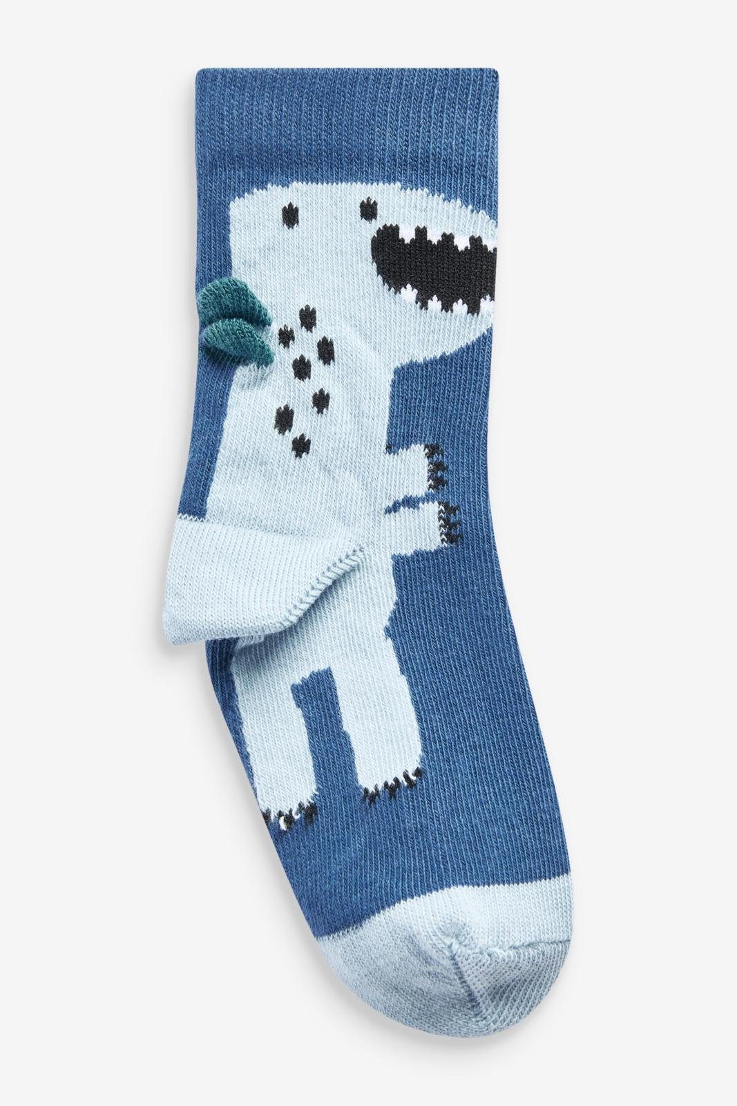 hohem Dino (1-Paar) Next Socken Blue Baumwollanteil, 7er-Pack mit Kurzsocken