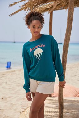 Vivance Sweater -Pullover mit schönem Frontprint, Loungewear