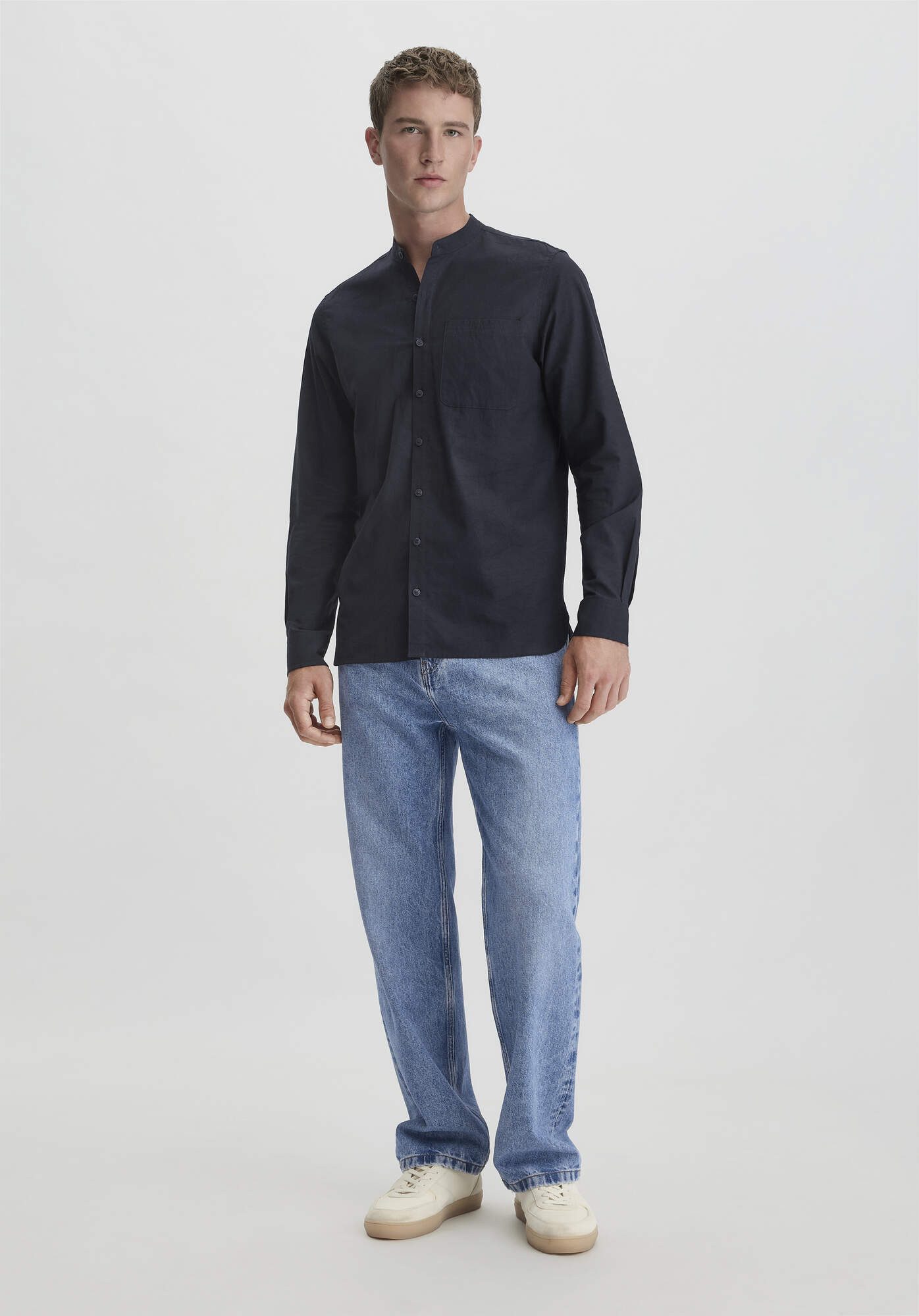 Hessnatur Outdoorhemd aus Bio-Baumwolle mit Hanf und Yak (1-tlg)