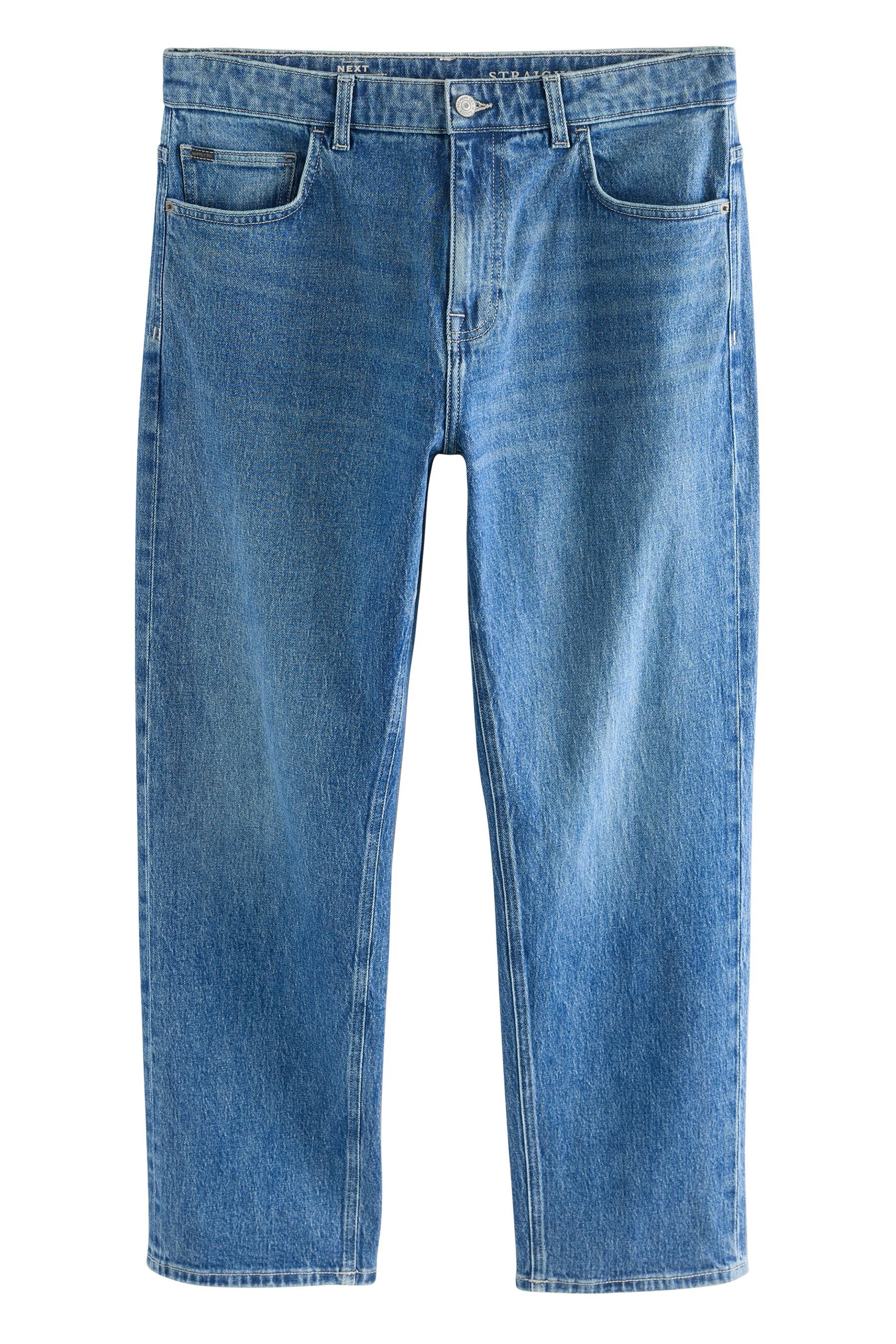 Next Straight-Jeans Authentic Straight Fit Stretchjeans, günstig online kaufen