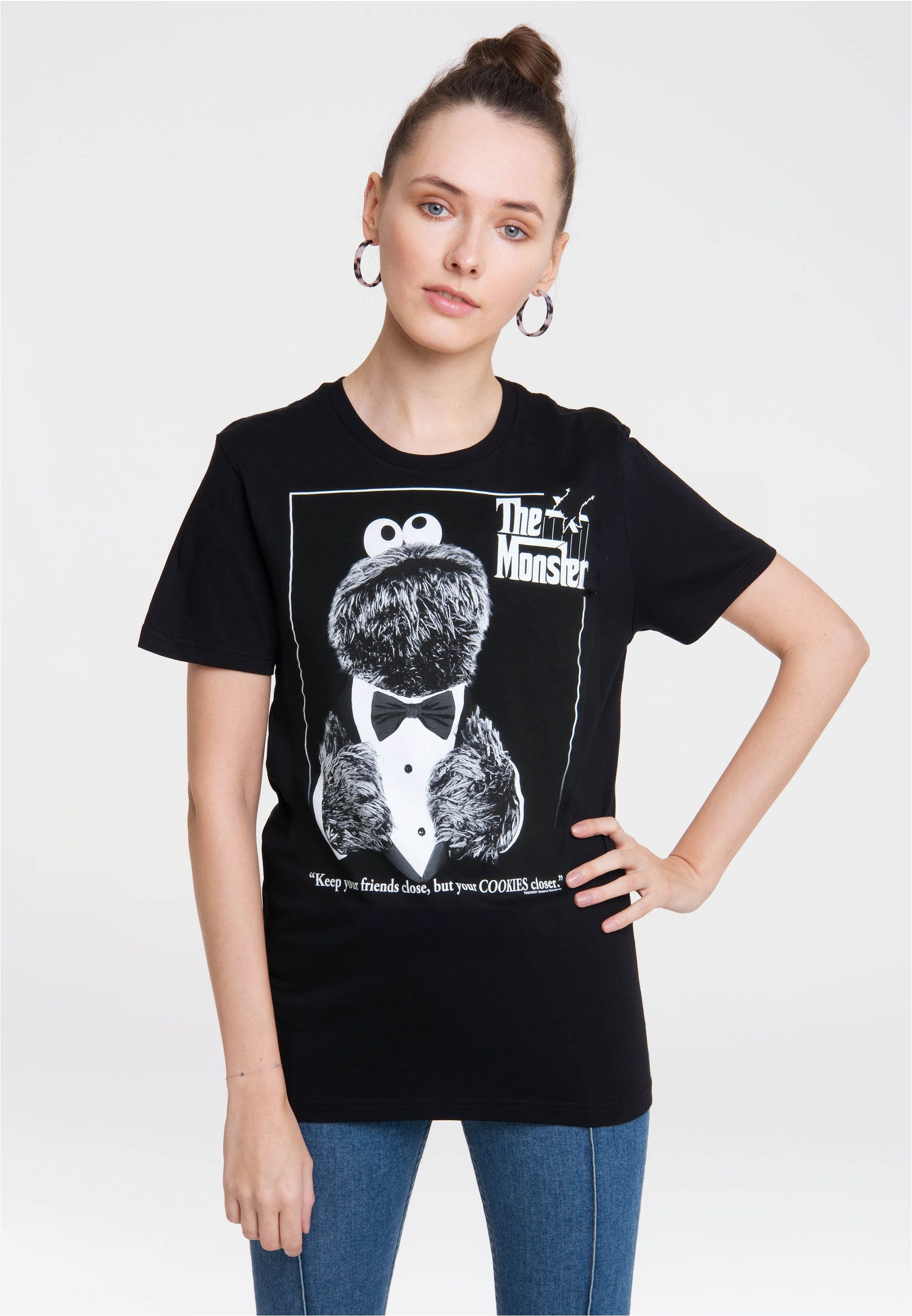 T-Shirt Sesamstrasse - Krümelmonster Pate