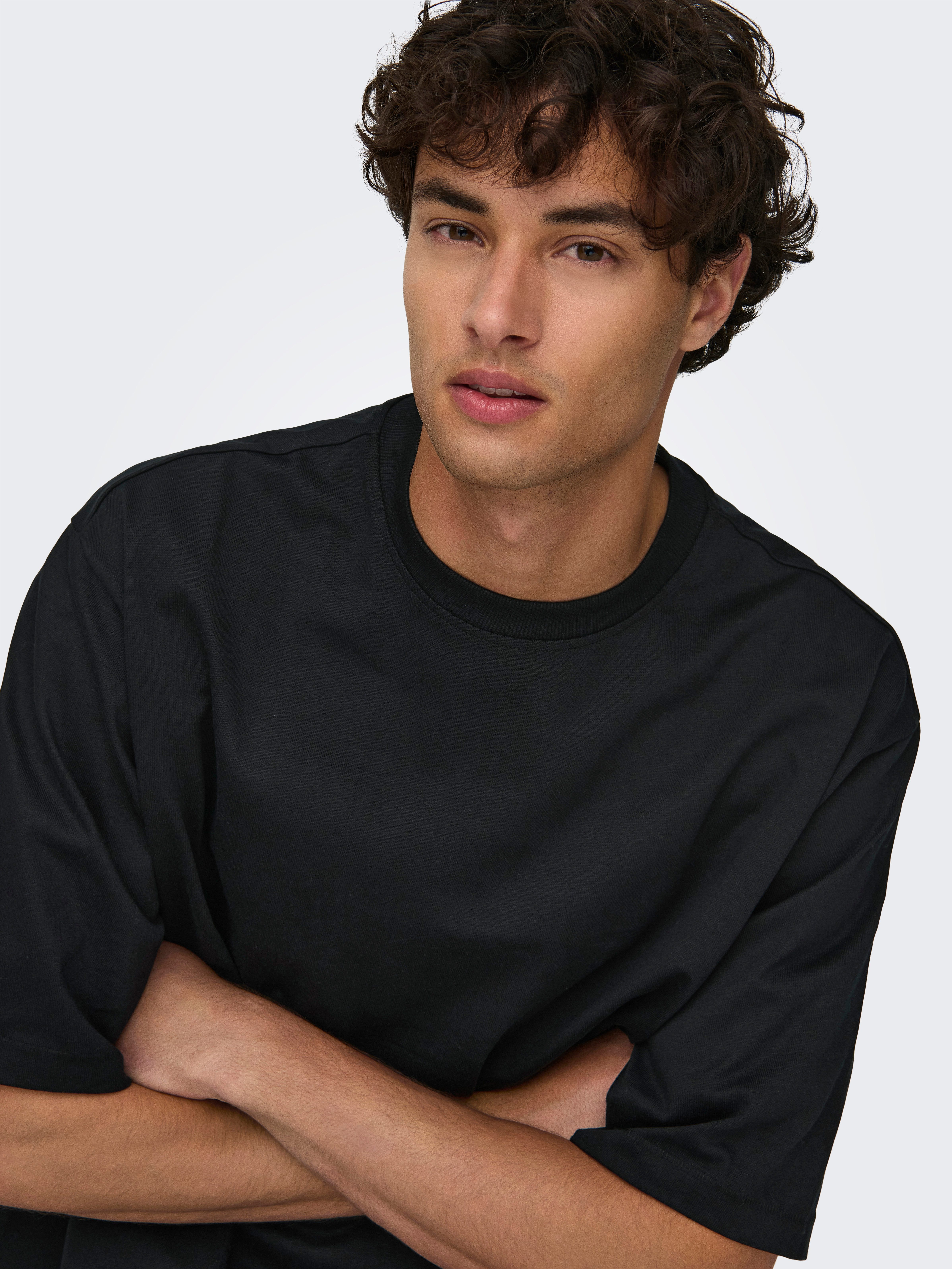Only & Sons Herren Rundhals T-Shirt ONSMILLENIUM - Relaxed Fit günstig online kaufen