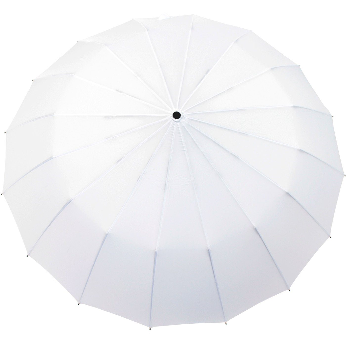 stabil Taschenregenschirm iX-brella 16 auffällig und farbenfroh, extra und weiß mit Mini Streben extravagant