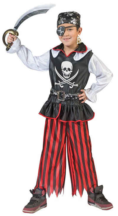 Funny Fashion Kostüm Piraten Kostüm Bill für Jungen Gr. 98