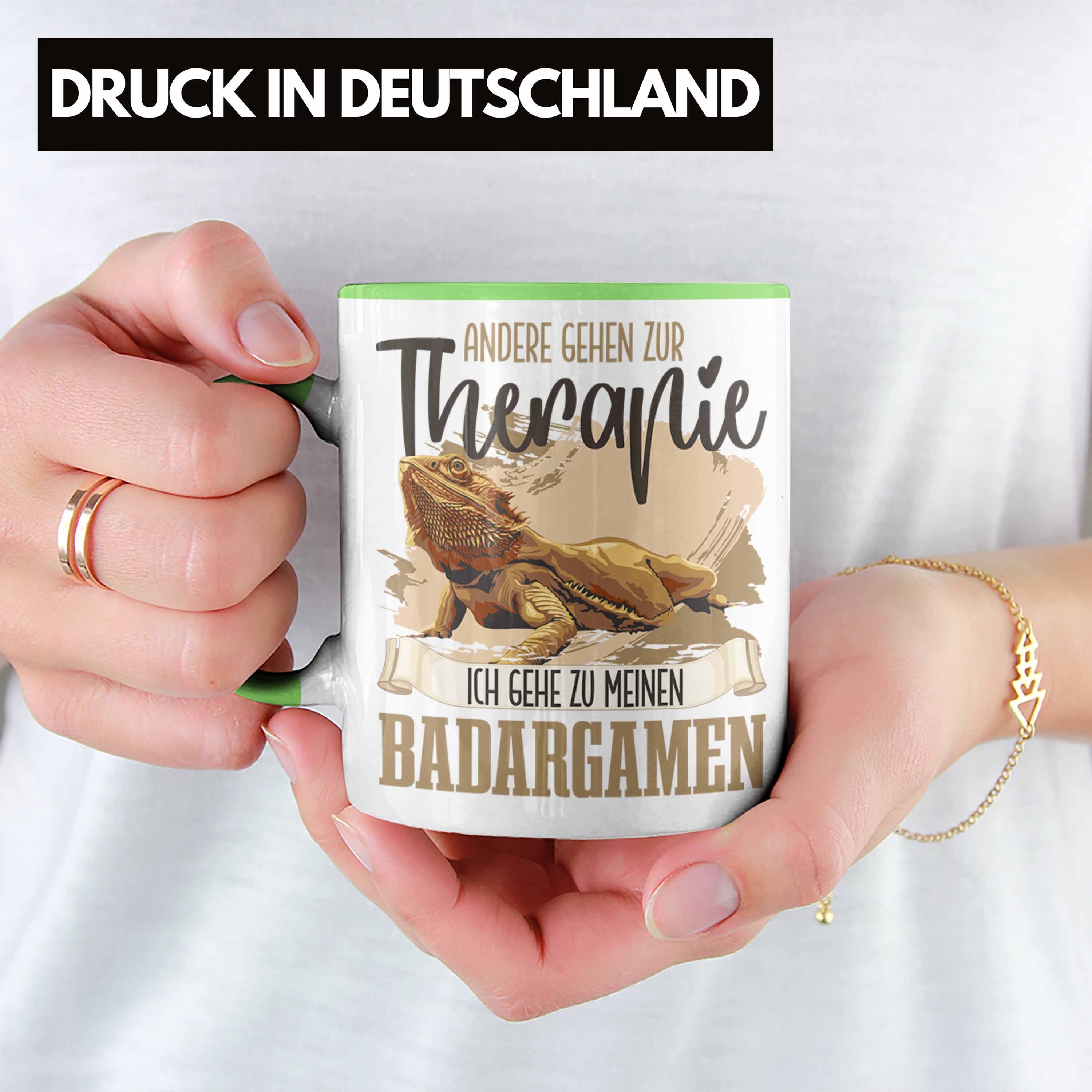 Lustiger Trendation Besitzer Bartagame Tasse Tasse für Grün - Geschenk Bartagamen Trendation