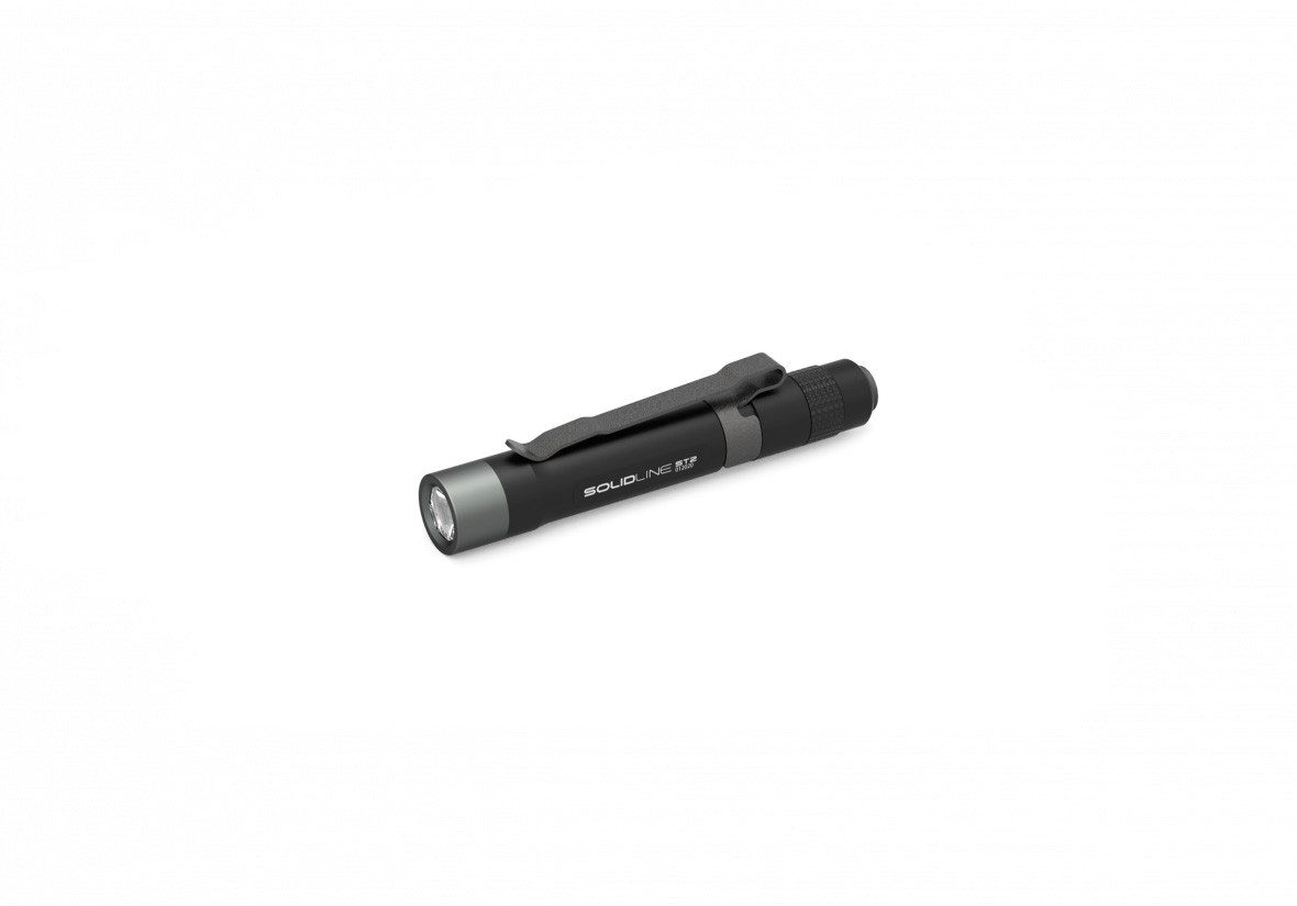 Ledlenser Schreibtischlampe Ledlenser Taschenlampe Solidline ST2 schwarz 120lm, Inkl. Leuchtmittel