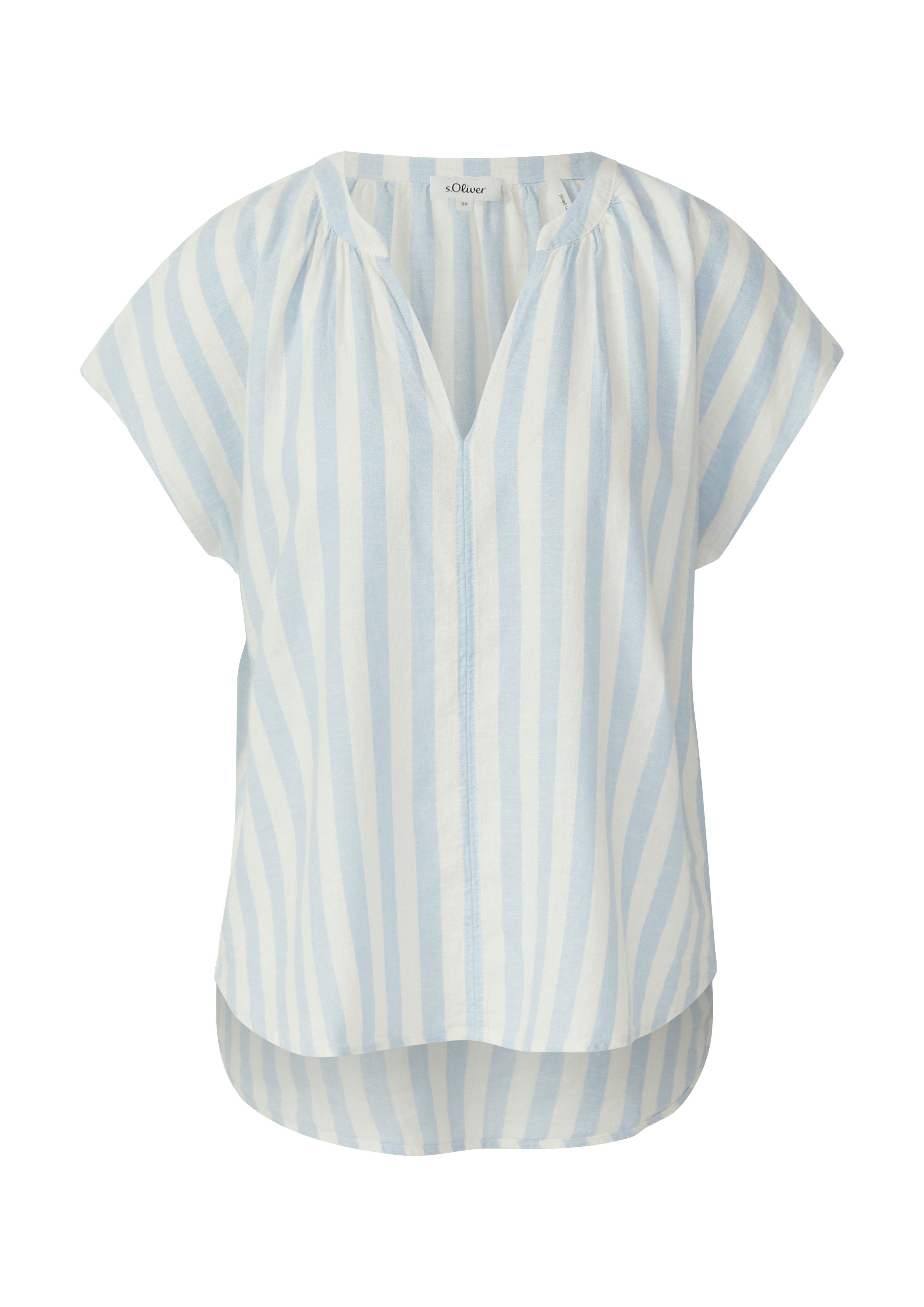 s.Oliver Kurzarmbluse mit All-Over Print