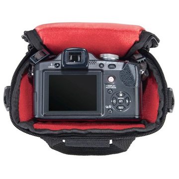 Hama Kameratasche Kamera-Tasche Sambia 100 Foto-Tasche Universal, Case Schultergurt Tragegriff Zubehör-Fächer Systemkamera Digitalkamera