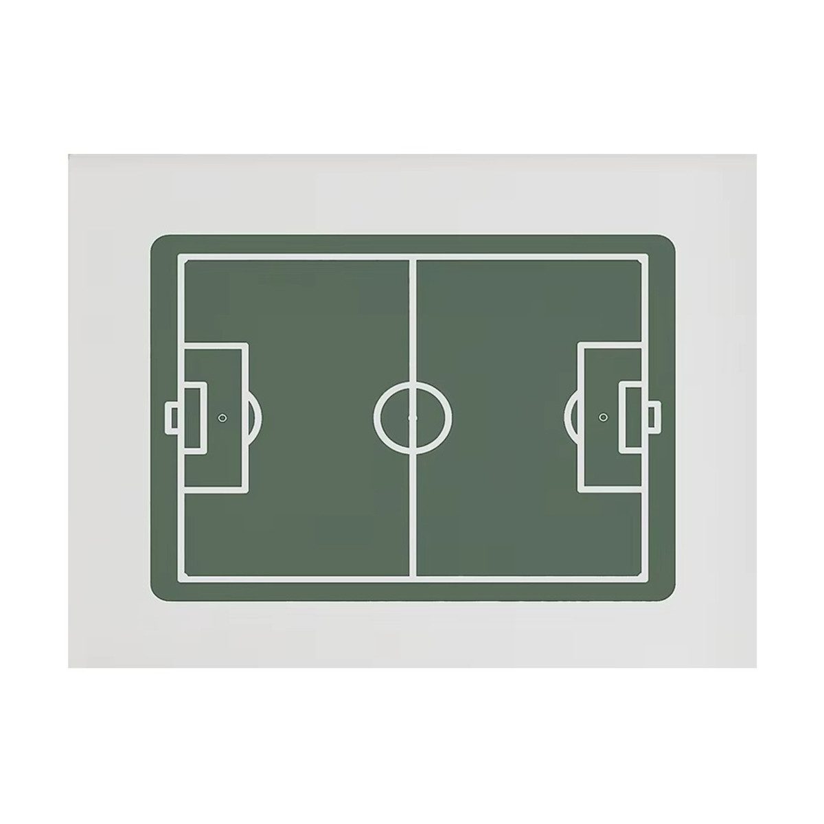 TPFLiving Kunstdruck (OHNE RAHMEN) Poster - Leinwand - Wandbild, Cartoon-Fußballtrikot, Fußballfeld-Leinwandgemälde (Leinwandbild XXL), Farben: Blau, Schwarz, Weiß, Grün, Grau -Größe: 30x40cm