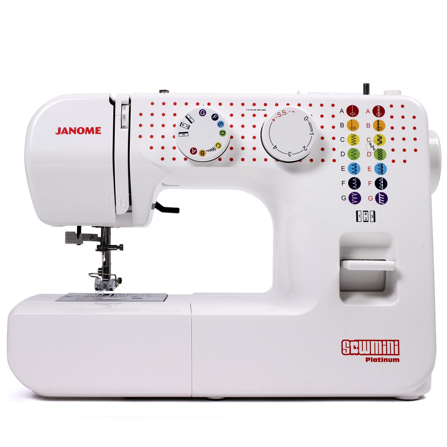 Janome Nähmaschine SewMini Platinum, 15 Programme