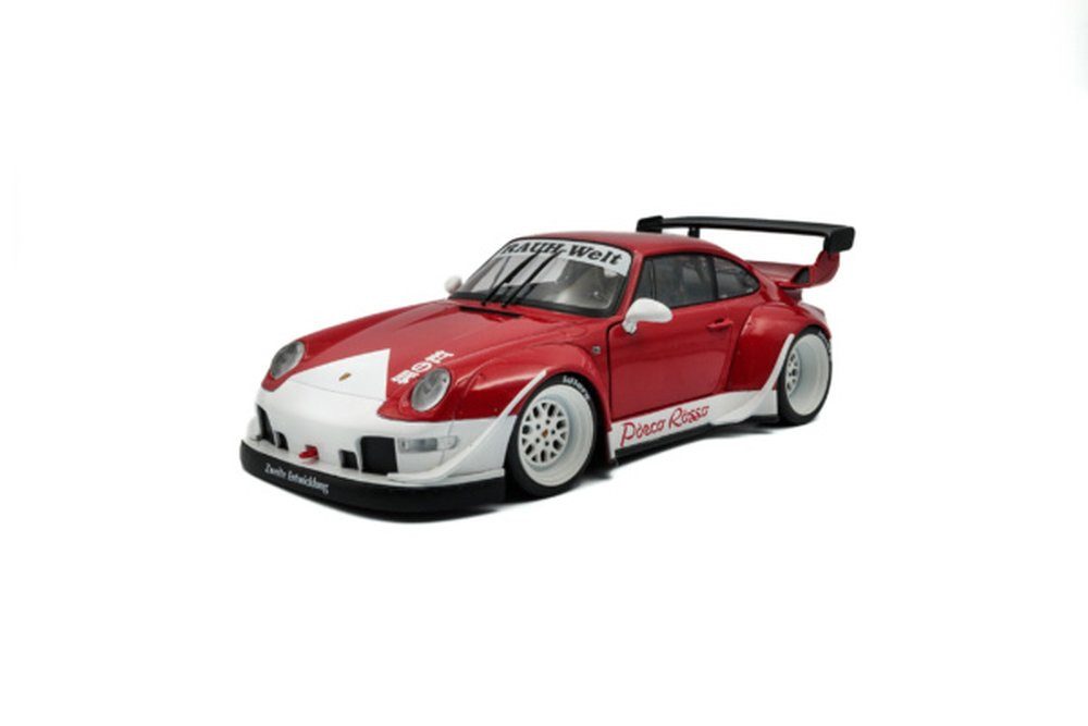 Solido Modellauto Porsche 911 RWB RAUH Welt Bodykit Porco Rosso 2020 rot, Maßstab 1:18