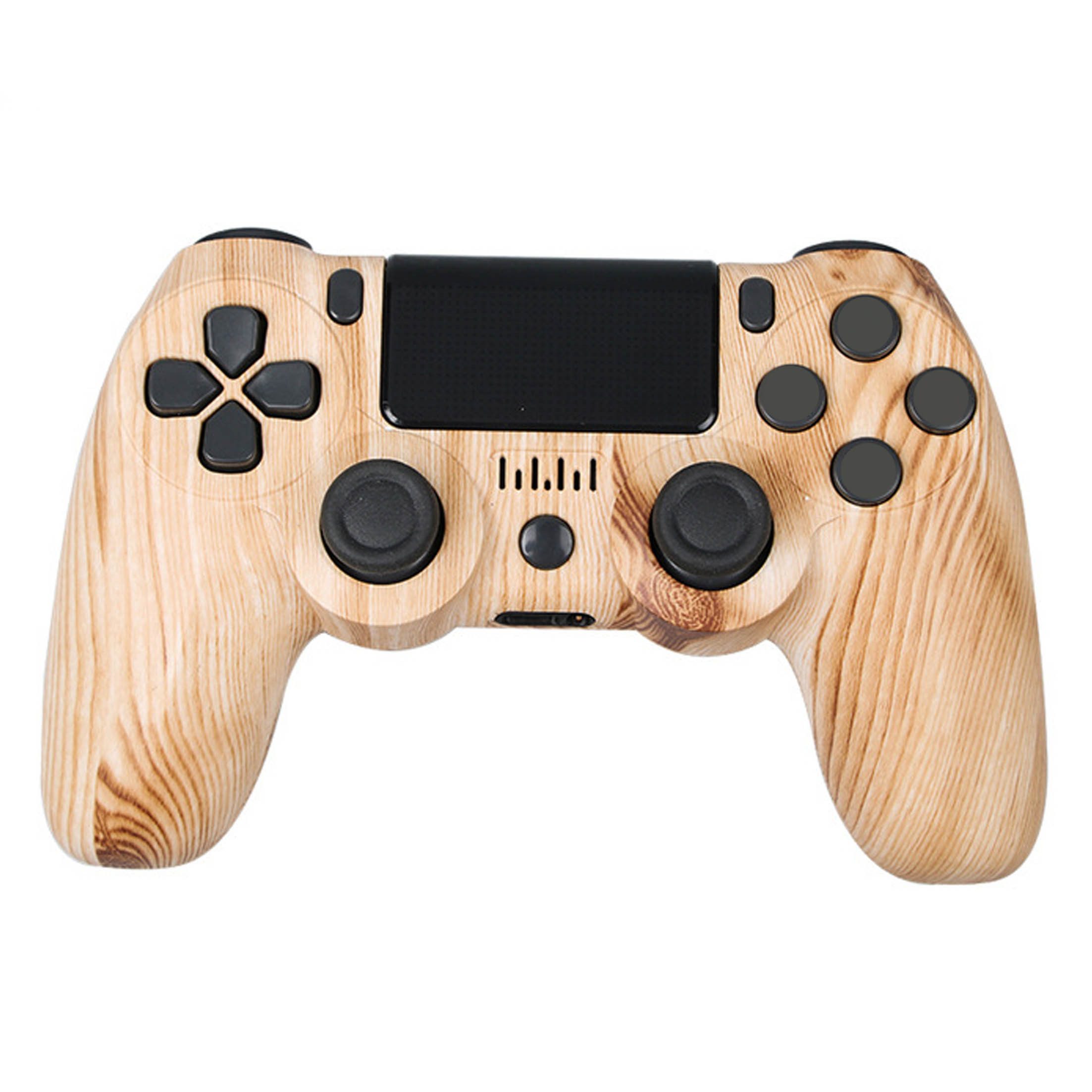 KINSI Wireless Gamepad, Controller, Bluetooth, für PS4 PlayStation 4-Controller (Doppelte Vibration, wiederaufladbare Batterie)