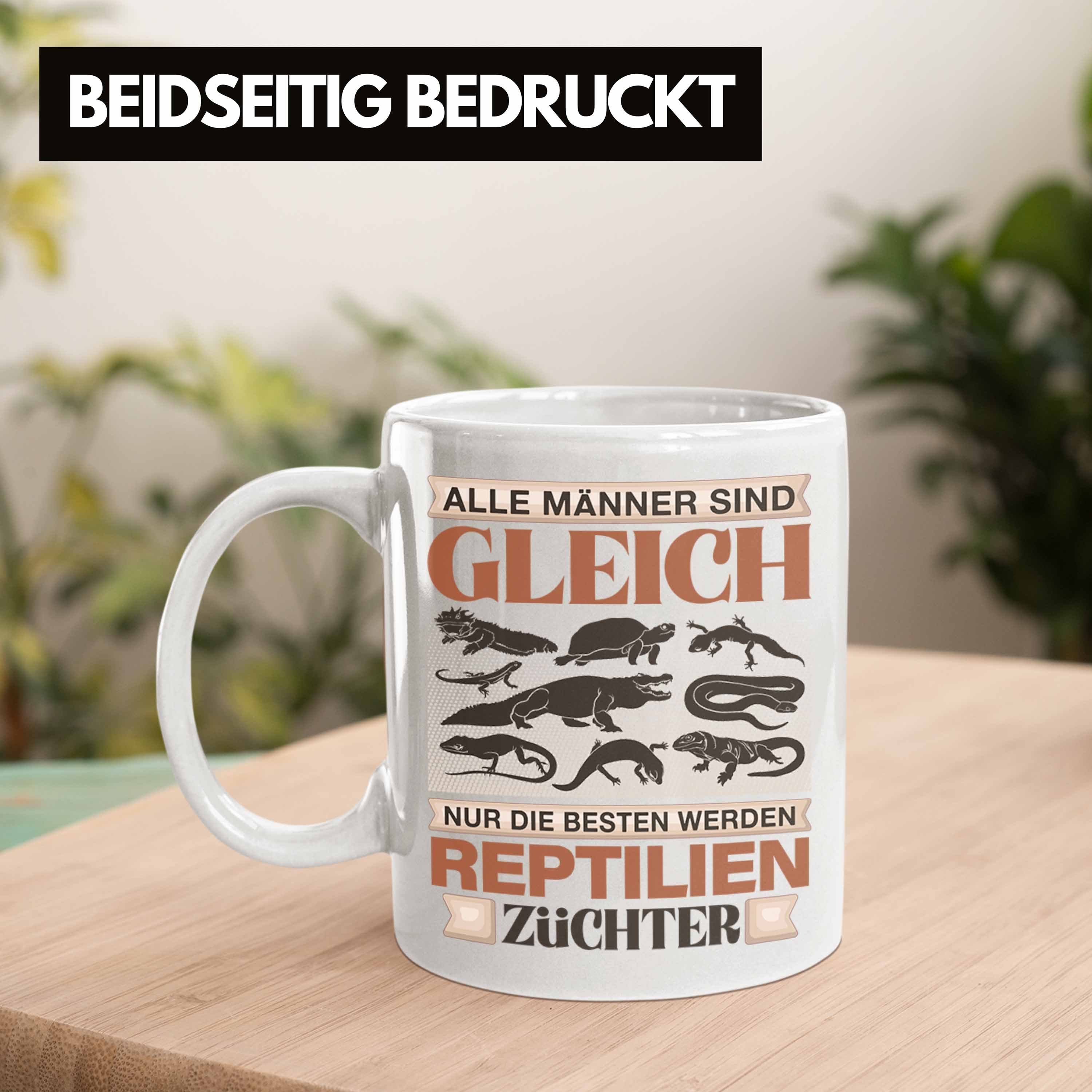 Trendation Tasse Lustiger Reptilien Trendation Spruch Tasse Geschenk Züchter Geschenk Weiss 