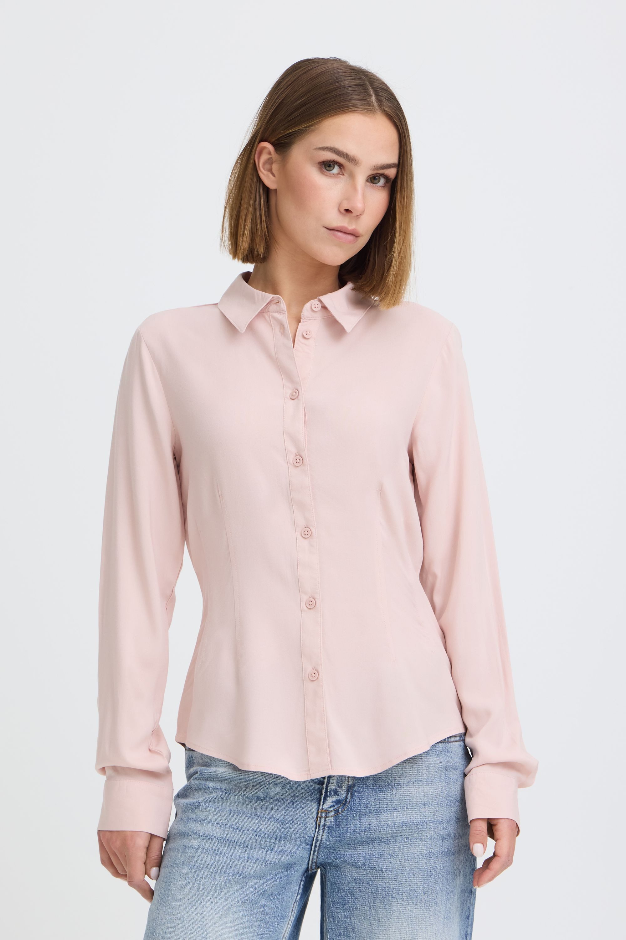 OXMO Hemdbluse OXNIlla Leichte Business Bluse - Slim Fit