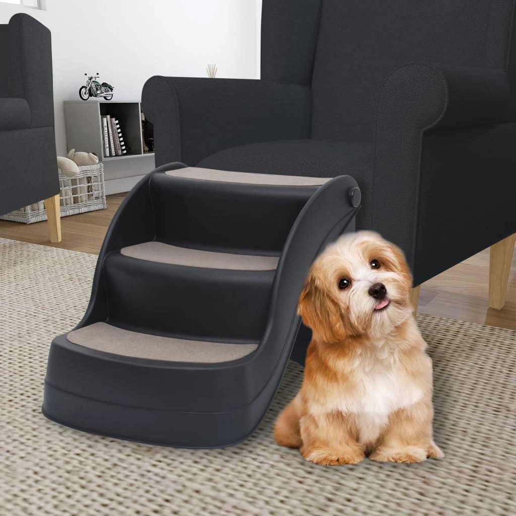 vidaXL Hunderampe, Hundetreppe mit 3 Stufen günstig online kaufen