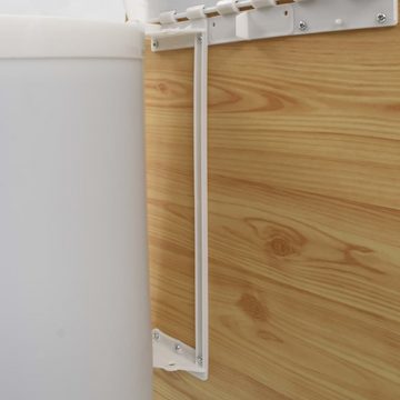 vidaXL Mülleimer Küchen-Einbau-Mülleimer Kunststoff 8 L