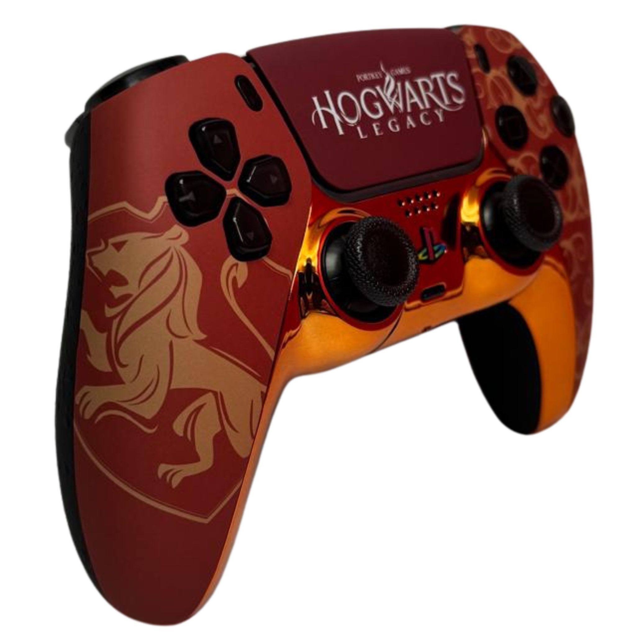 Paju-technik Design Hogwarts Orange Digital PlayStation 5-Controller (Hall Effekt / Analog Tasten -Smart Trigger / Grip / 2er-4er Paddle)