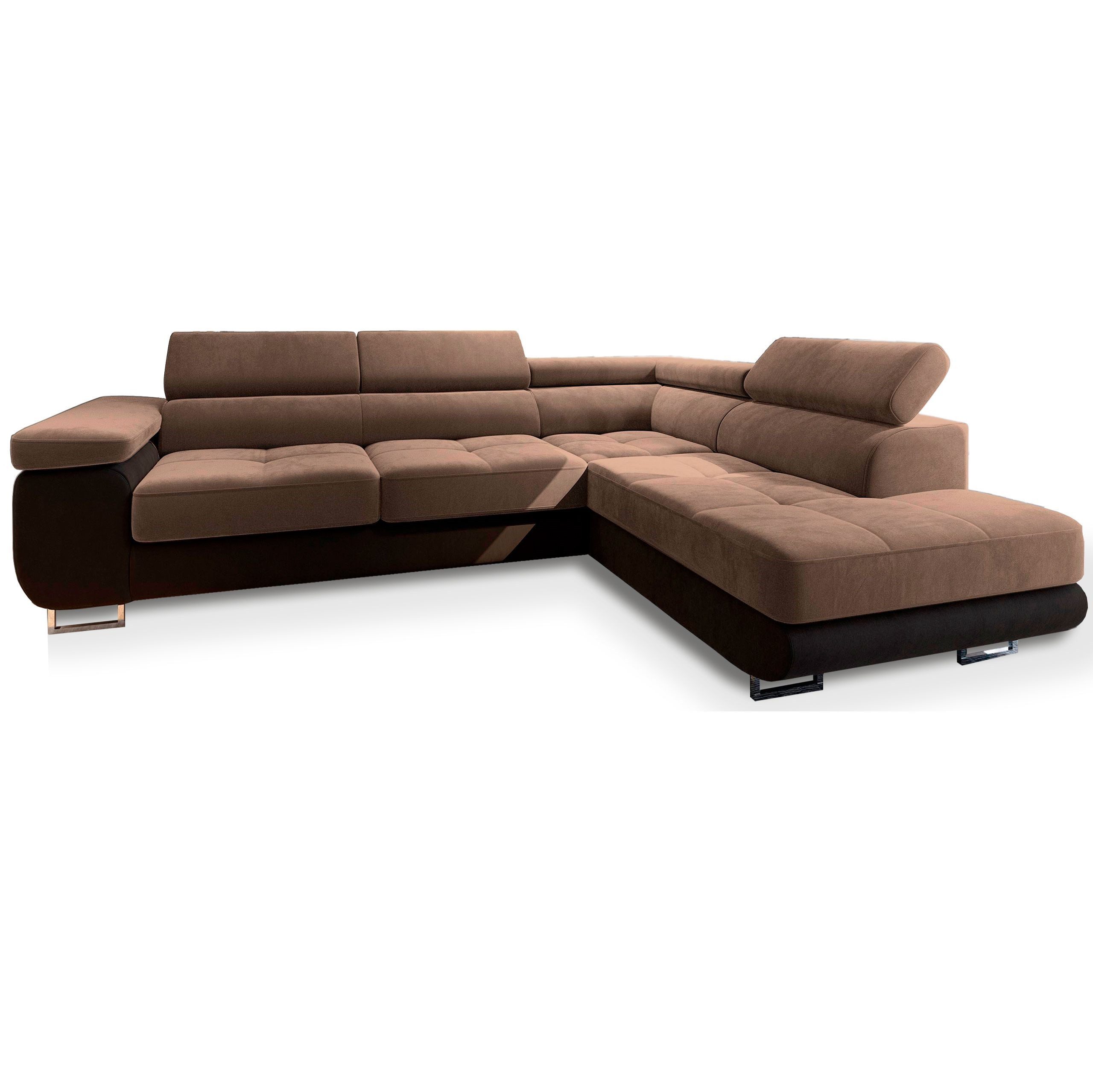 Masseno Ecksofa SELVA mit Schlaffunktion L-Form, Sofa mit Bettkasten günstig online kaufen