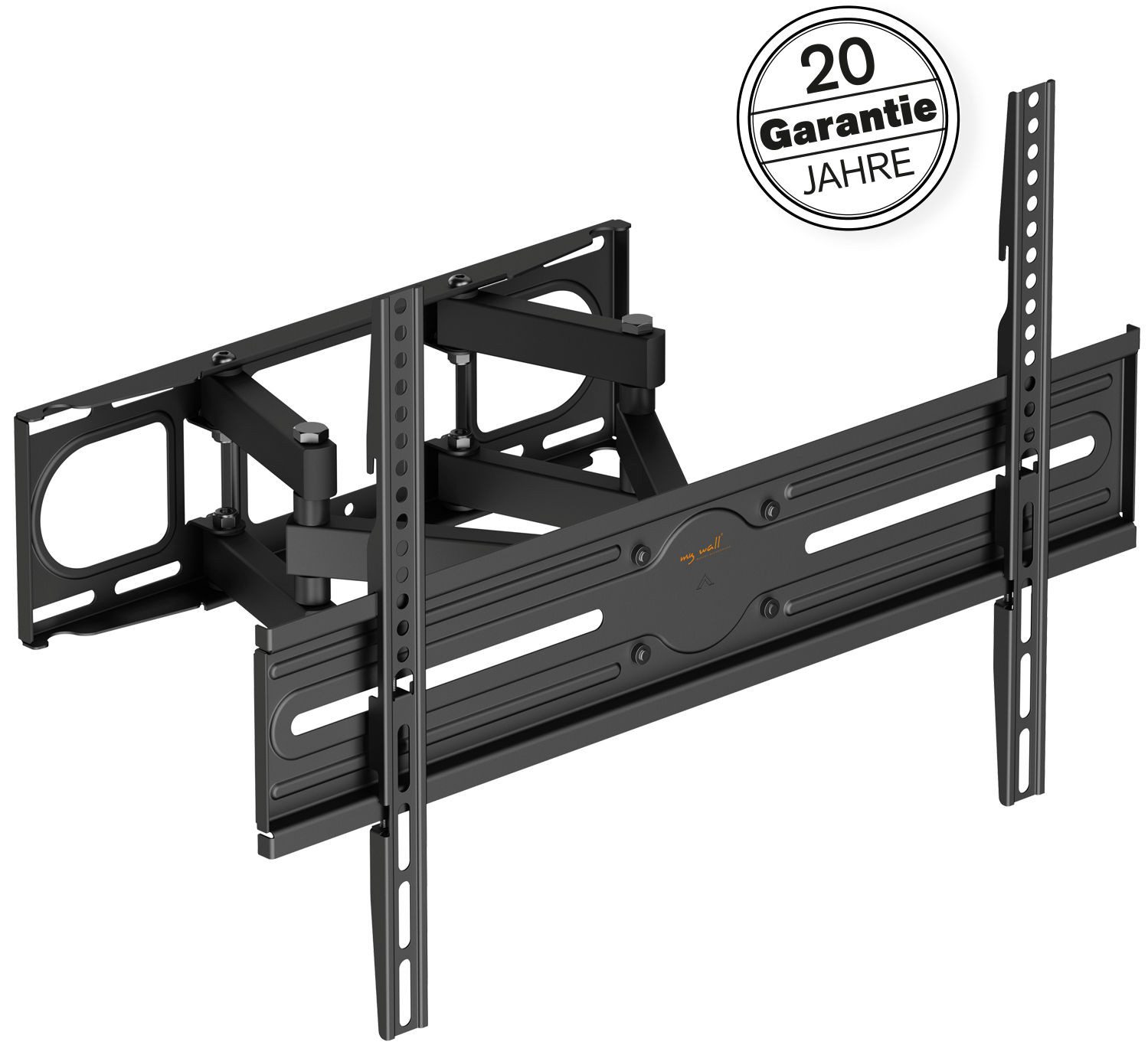 my wall TV-Wandhalterung HEG7L schwenkbare TV-Wandhalterung 37-80 Zoll bis 40 kg, (bis 80 Zoll, Stück, 1-tlg., 120° schwenkbar und flexibel neigbar)
