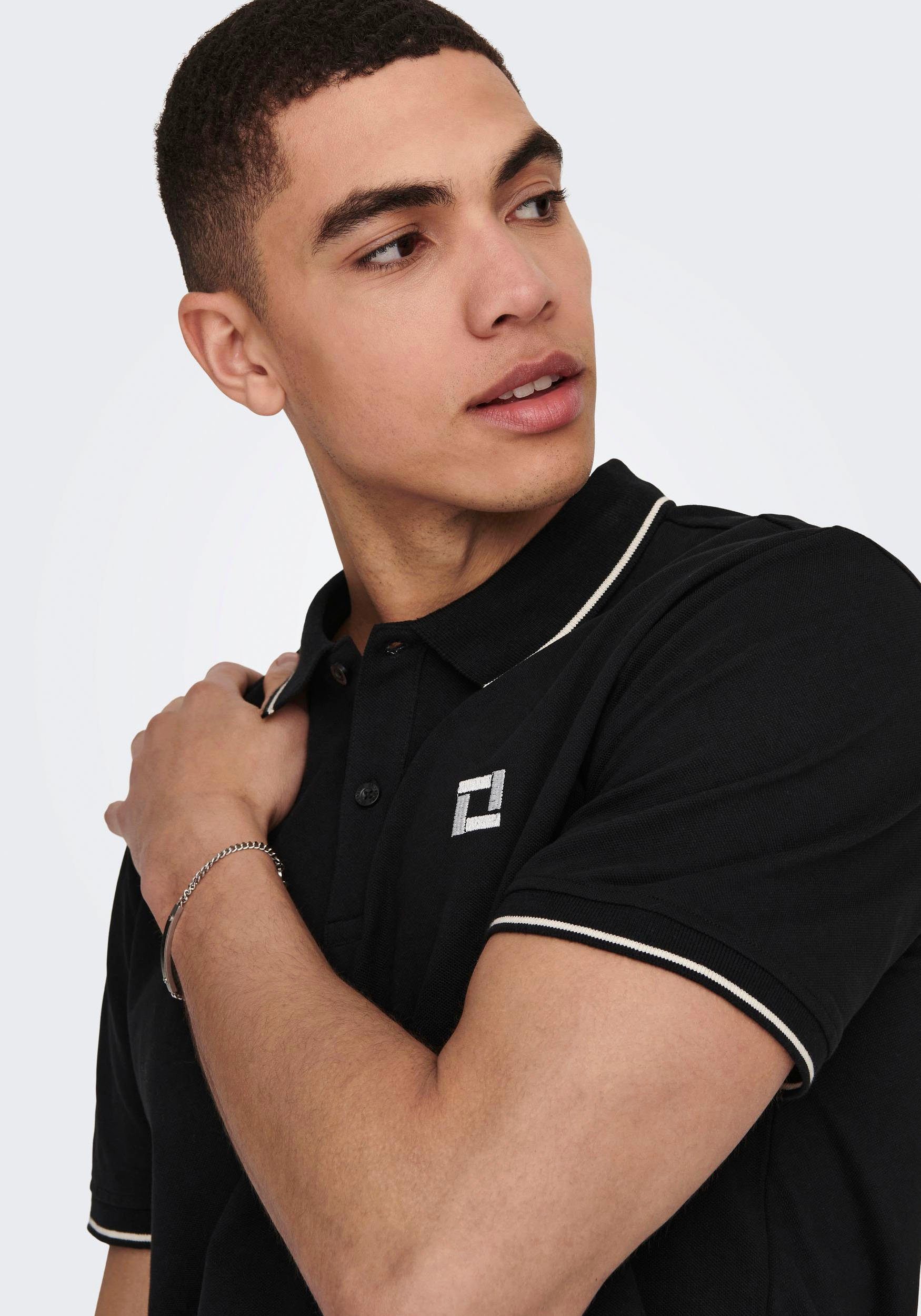 ONLY & SONS Poloshirt ONSFLETCHER SLIM SS POLO NOOS Baumwolle, normal geschnitten