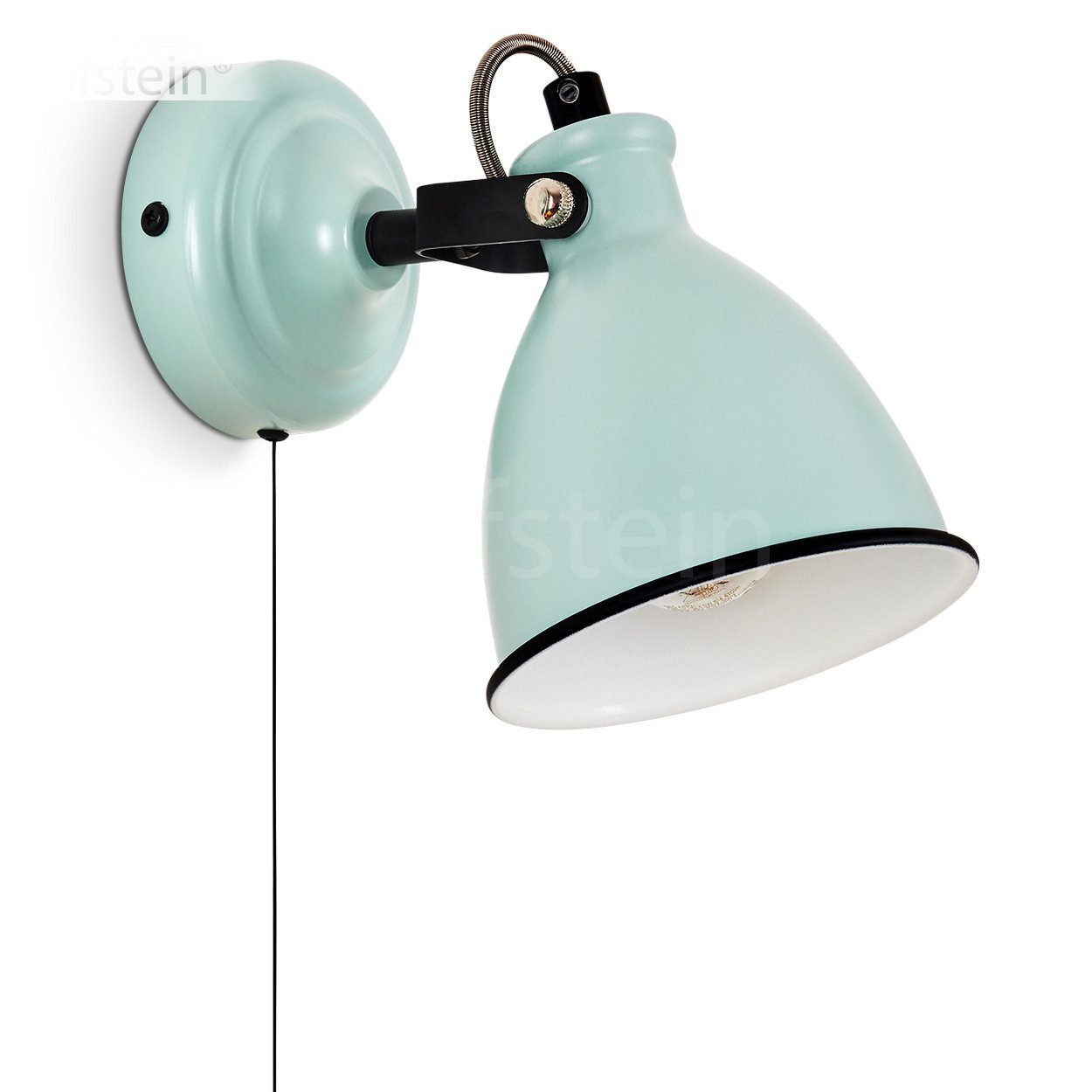 hofstein Wandleuchte »Spadacenta« Wandlampe, Metall, Türkis günstig online kaufen