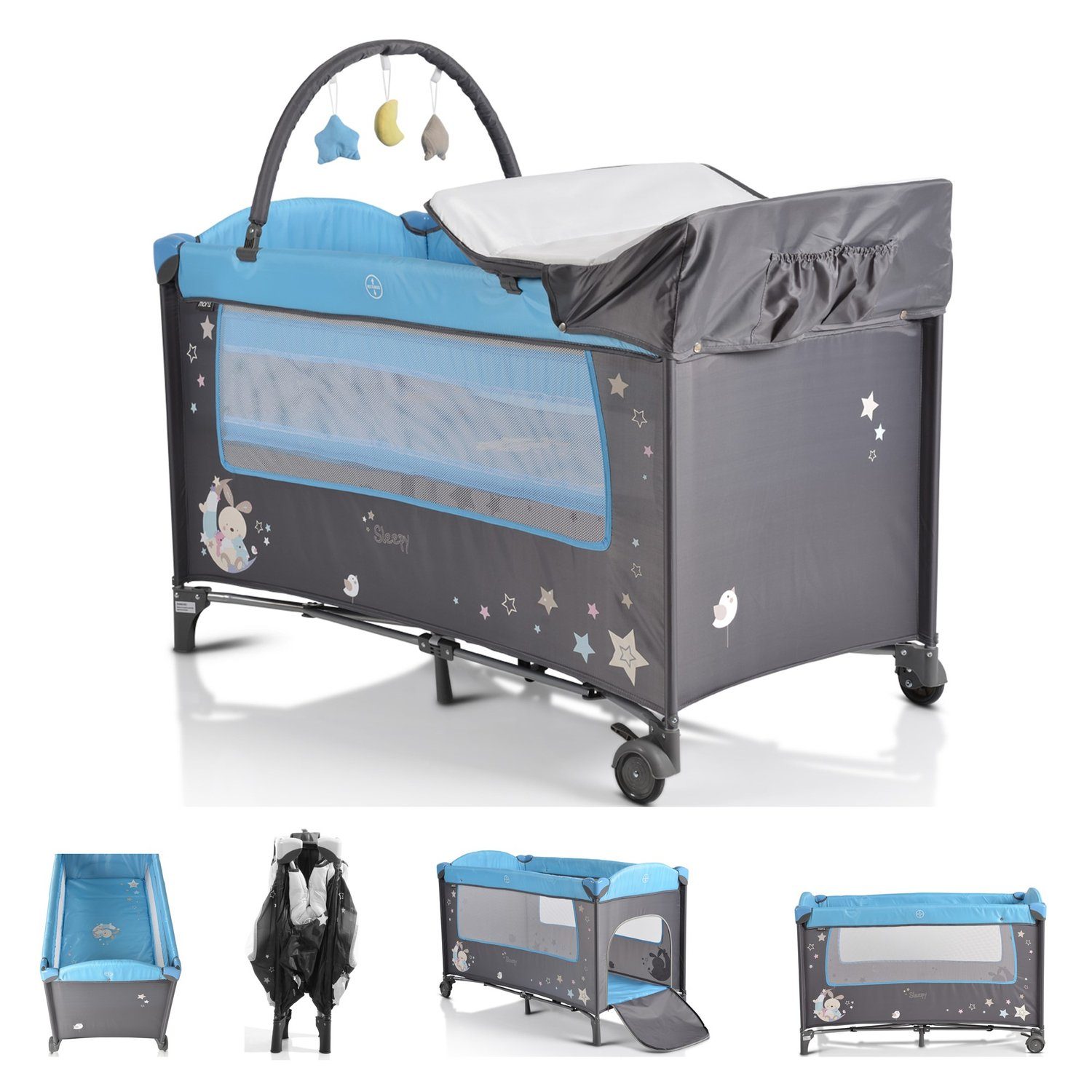 Baby-Reisebett Reisebett Sleepy Rollen