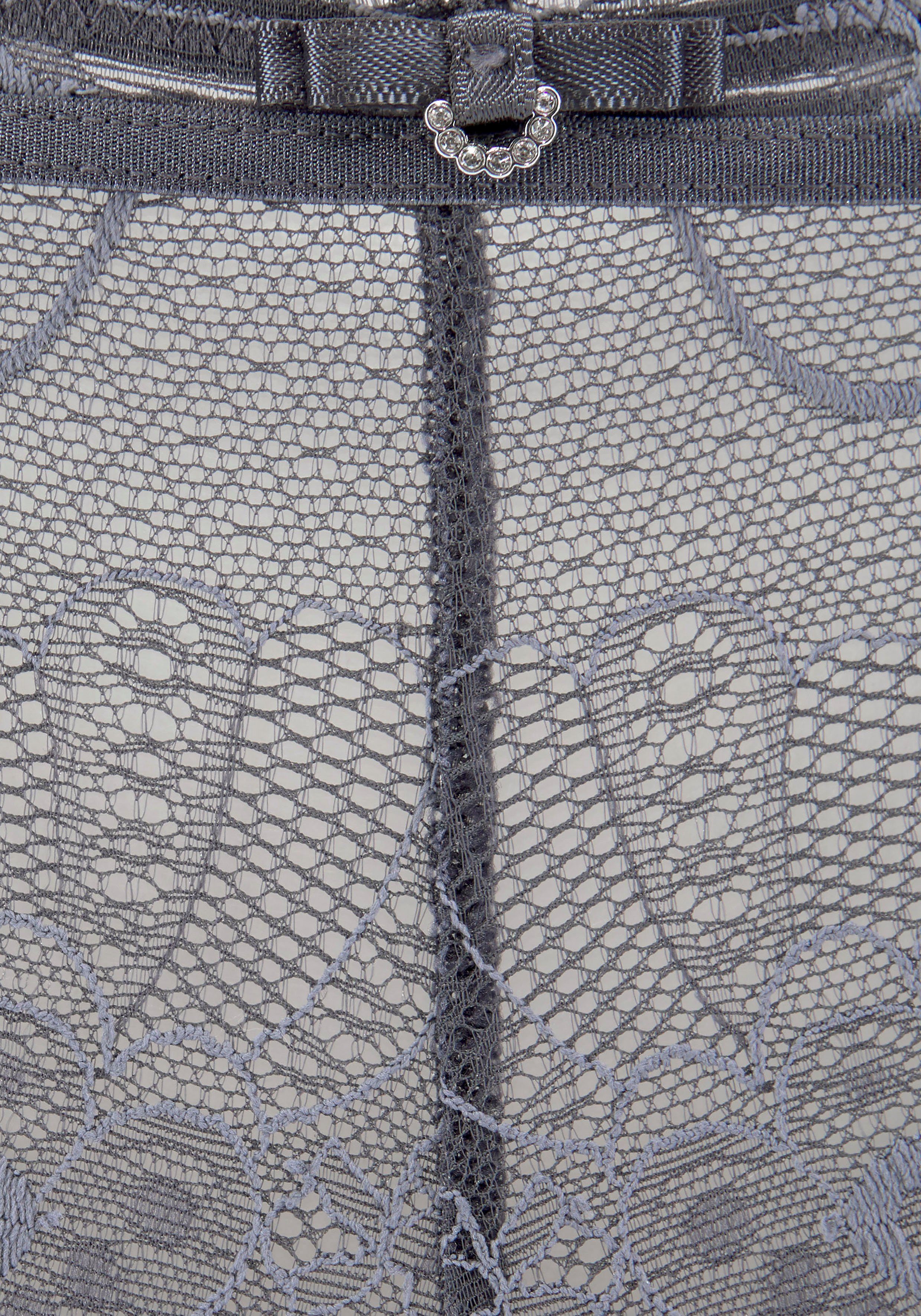 LASCANA Panty transparenter, aus eleganter Spitze Antonella graublau