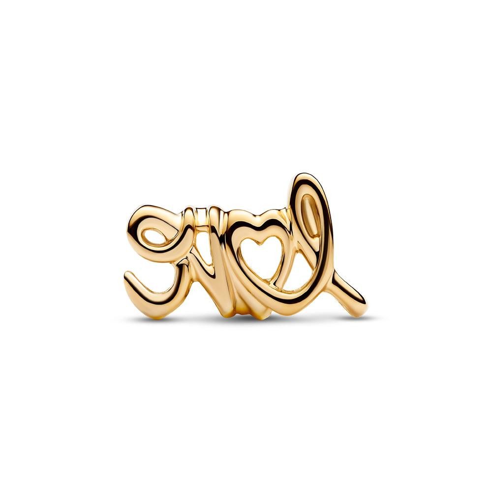 Pandora Charm-Einhänger Slide-Charm Love, vergoldet von PANDORA Moments